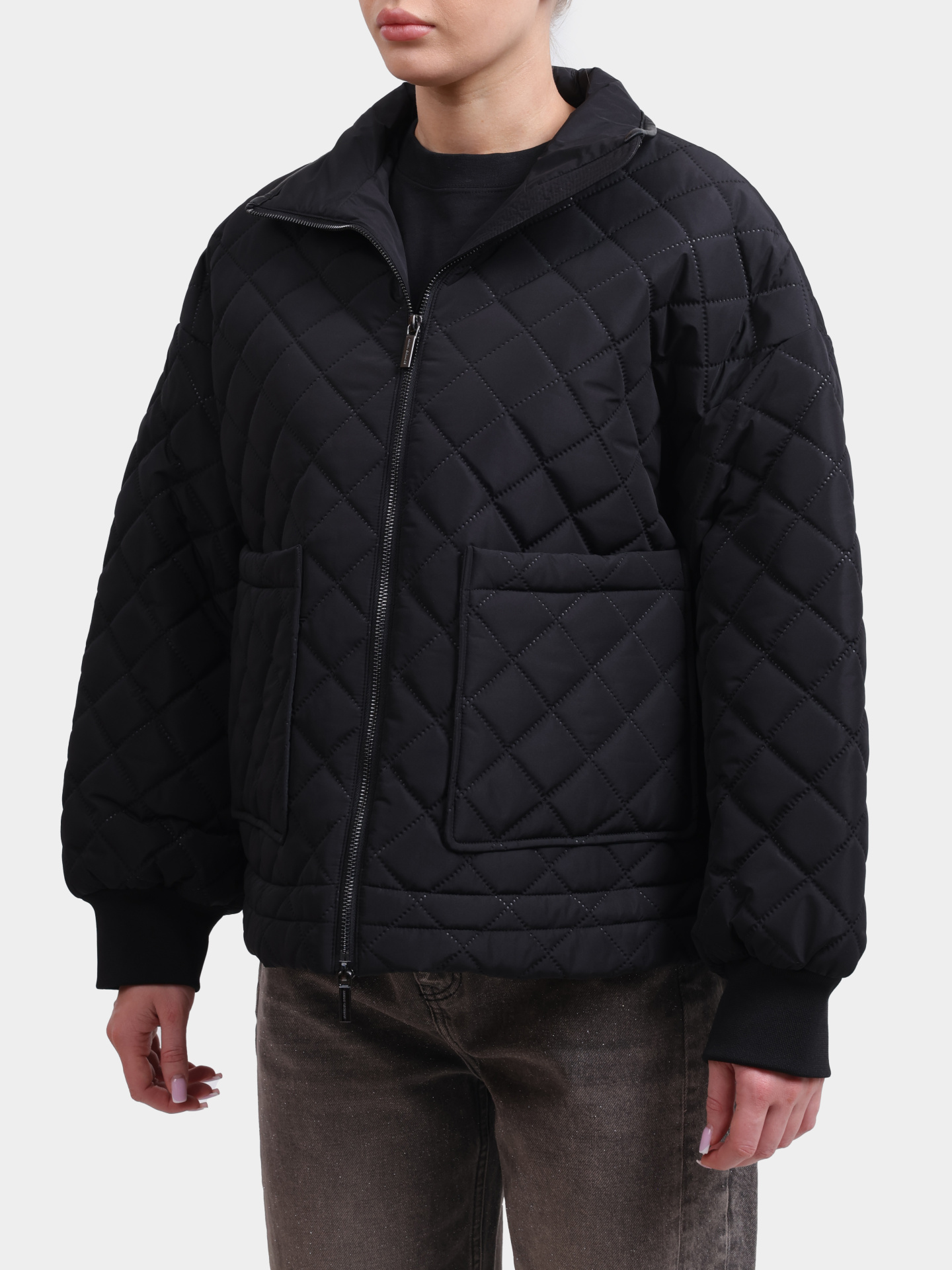 Куртка Armani Exchange XW000683 AF16200 UC001 черная женская — купить в интернет-магазине Verdistore