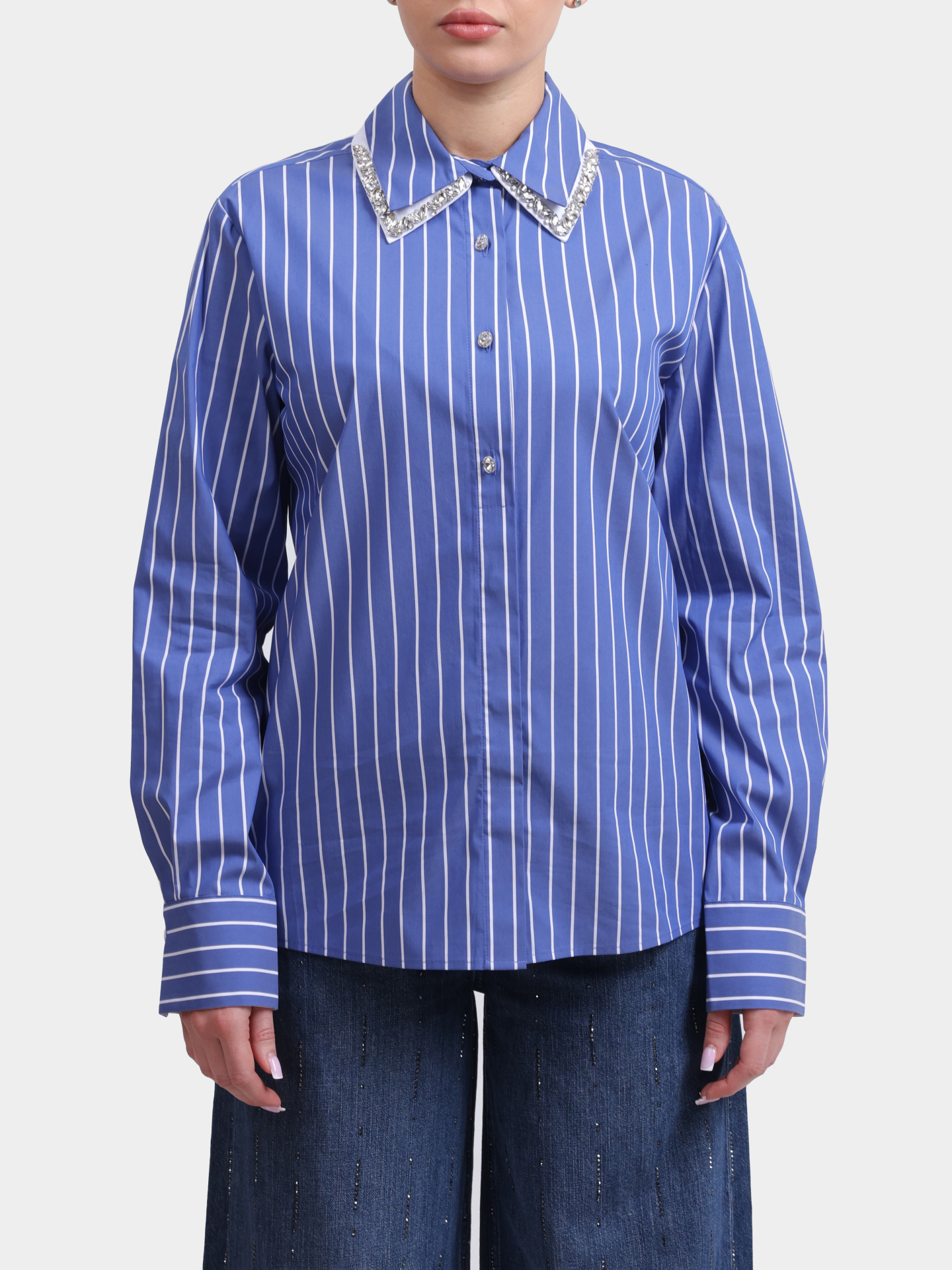 Рубашка Liu-Jo WA6183 T407A T9601 полосатая женская — купить в интернет-магазине Verdistore