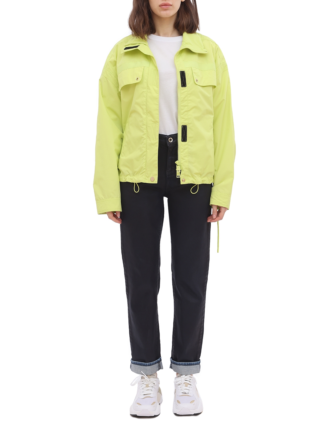 Куртка Armani Exchange 3HYB28 YNWCZ 1846 желтая женская на липучках — купить в интернет-магазине Verdistore