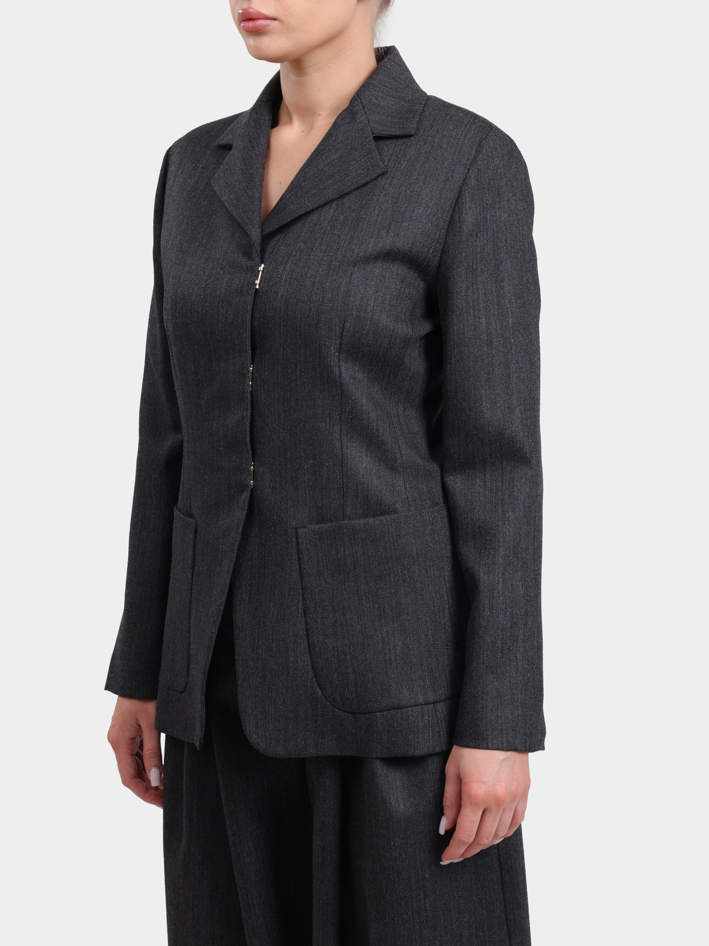 Жакет Marella GLAUCO 004 серый женский с накладными карманами — купить в интернет-магазине Verdistore