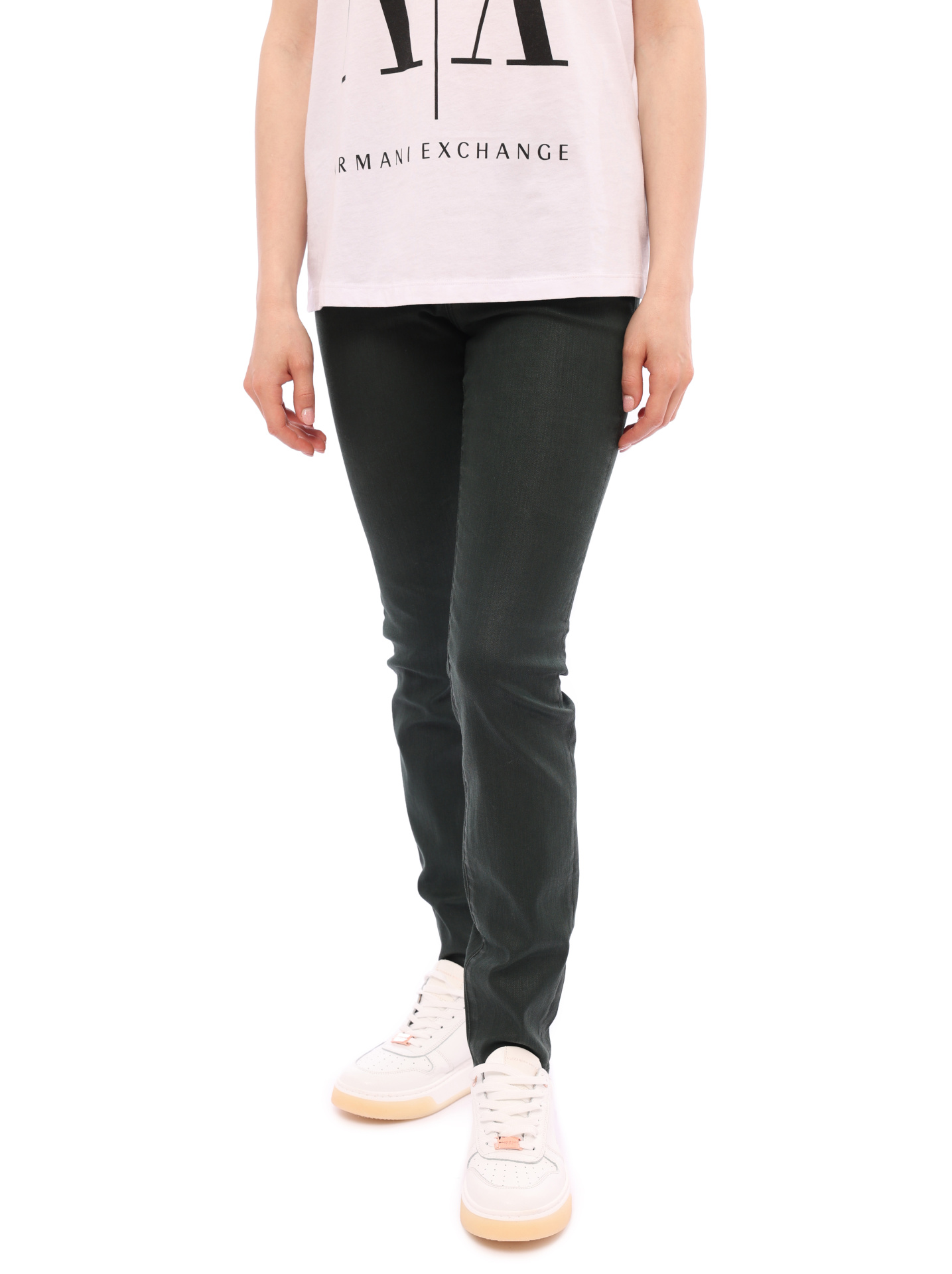 Джинсы Armani Exchange J01 1883 темно-зелёные женские — купить в интернет-магазине Verdistore