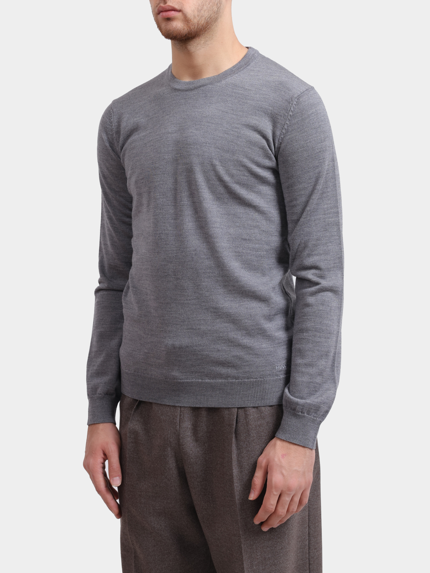 Свитер Hugo San Cedric-M1 10244128 мужской серый — купить в интернет-магазине Verdistore