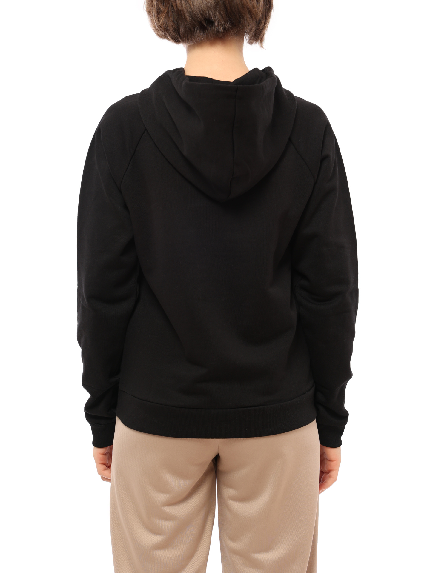 Худи Armani Exchange 6LYM27 YJ5VZ 1200 черное женское с логотипом — купить в интернет-магазине Verdistore