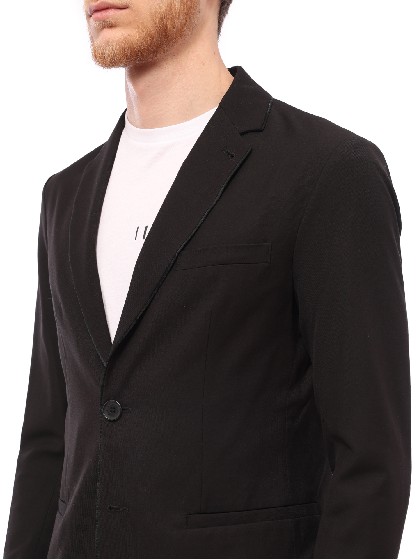 Пиджак Armani Exchange 6LZG06 ZNV0Z 1200 черный мужской однобортный — купить в интернет-магазине Verdistore