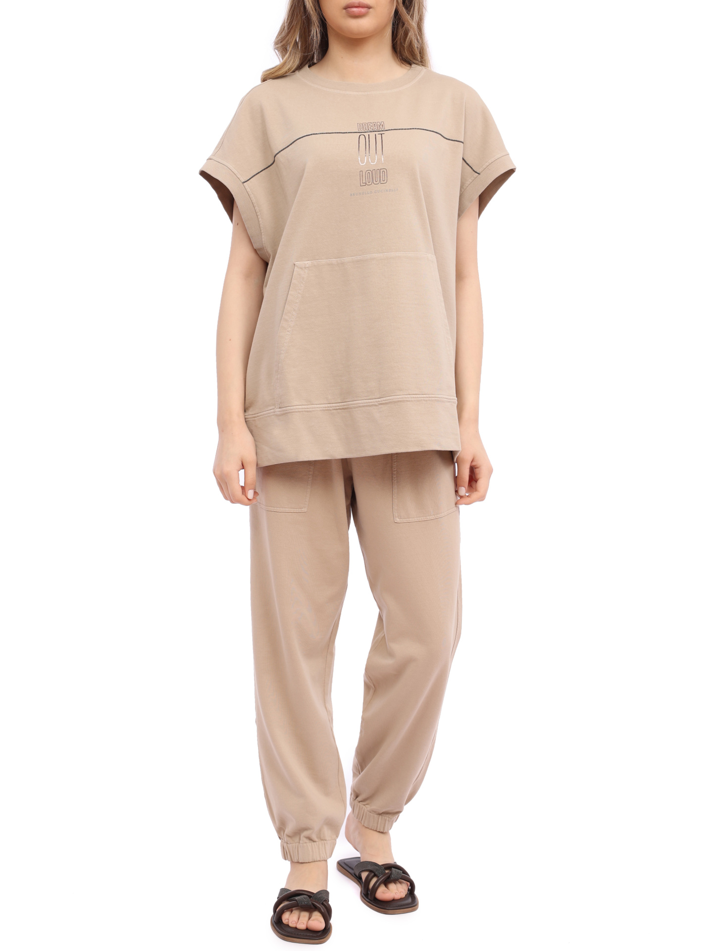 Свитшот Brunello Cucinelli MD869B1130 C8695 хлопковый женский — купить в интернет-магазине Verdistore