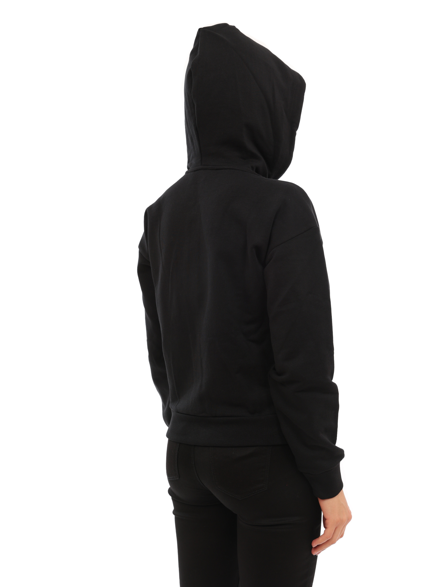 Мастерка Armani Exchange 3LYM17 YJ5VZ 1200 черная женская с капюшоном — купить в интернет-магазине Verdistore