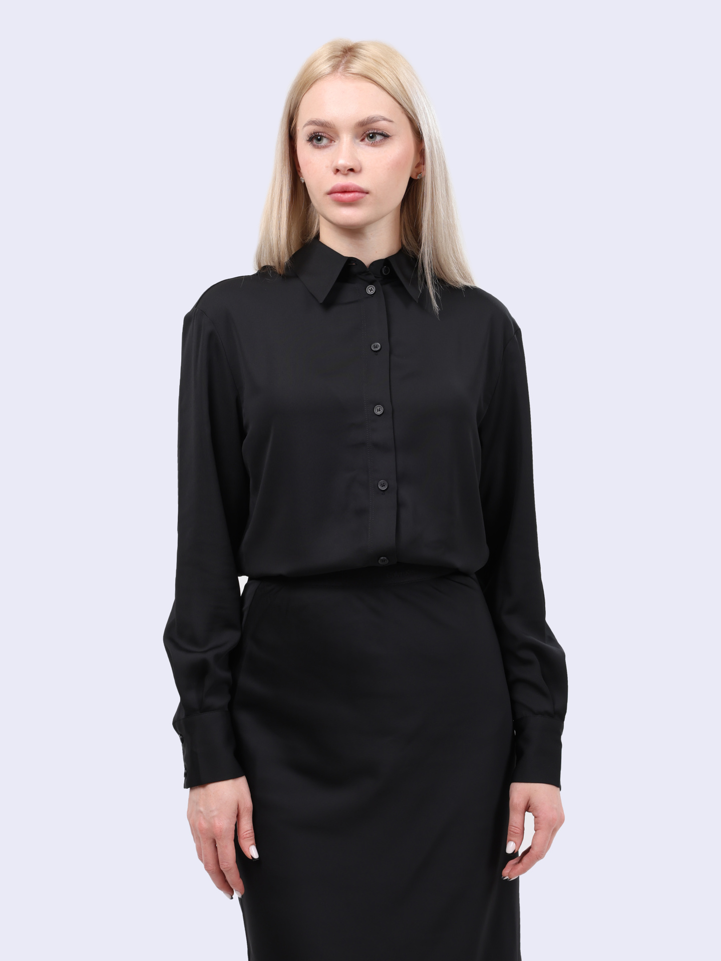 Блуза Calvin Klein K20K207584 BEH черная женская — купить в интернет-магазине Verdistore