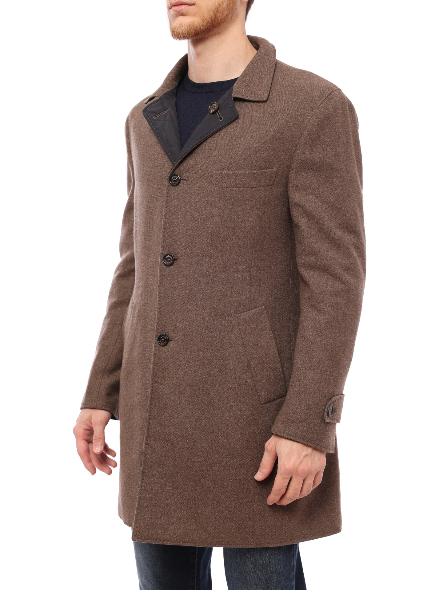 Пальто Brunello Cucinelli MR4606100 двустороннее мужское — купить в интернет-магазине Verdistore