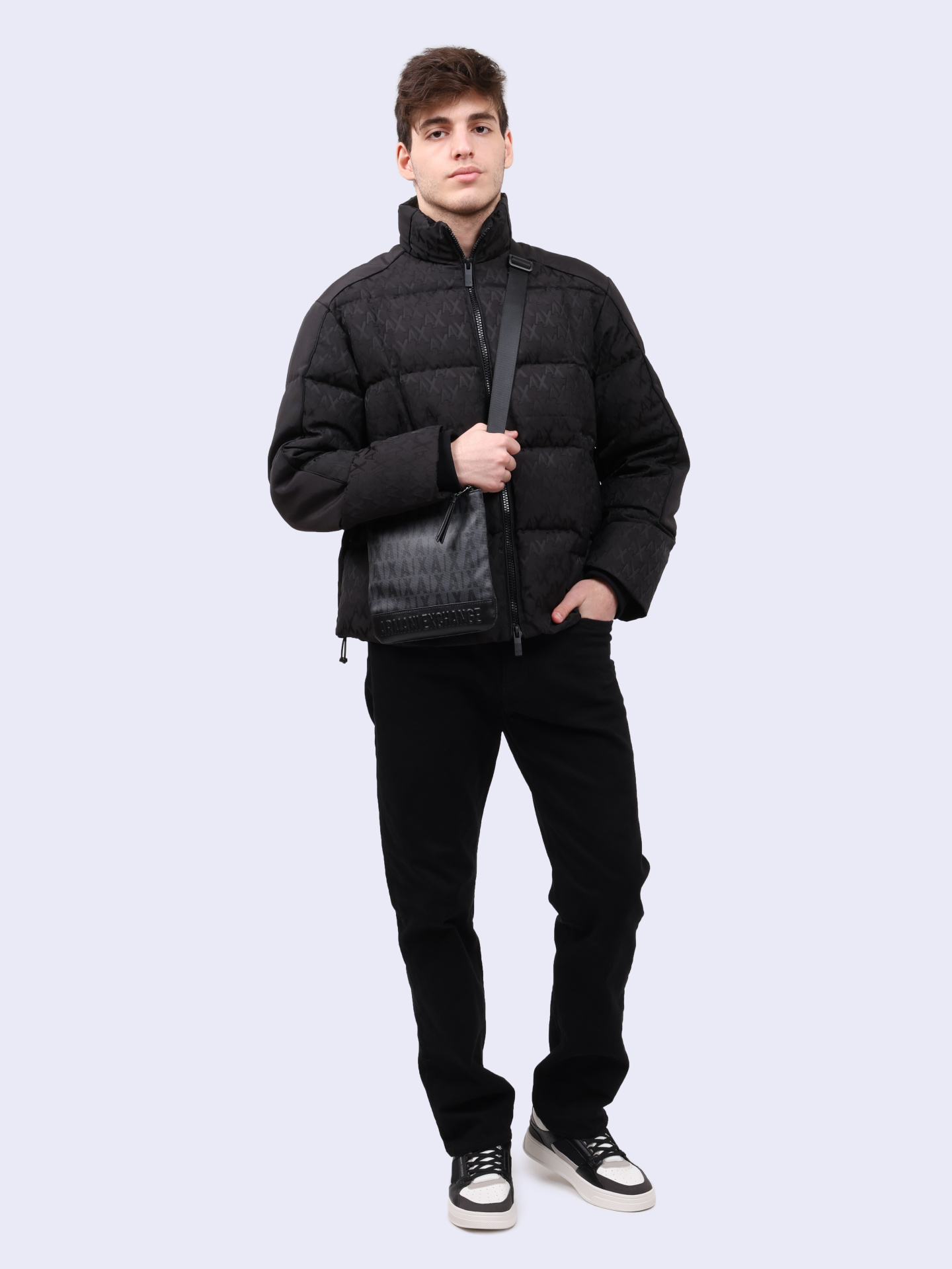 Пуховик Armani Exchange 6DZBL2 ZN5GZ 1200 черный мужской — купить в интернет-магазине Verdistore
