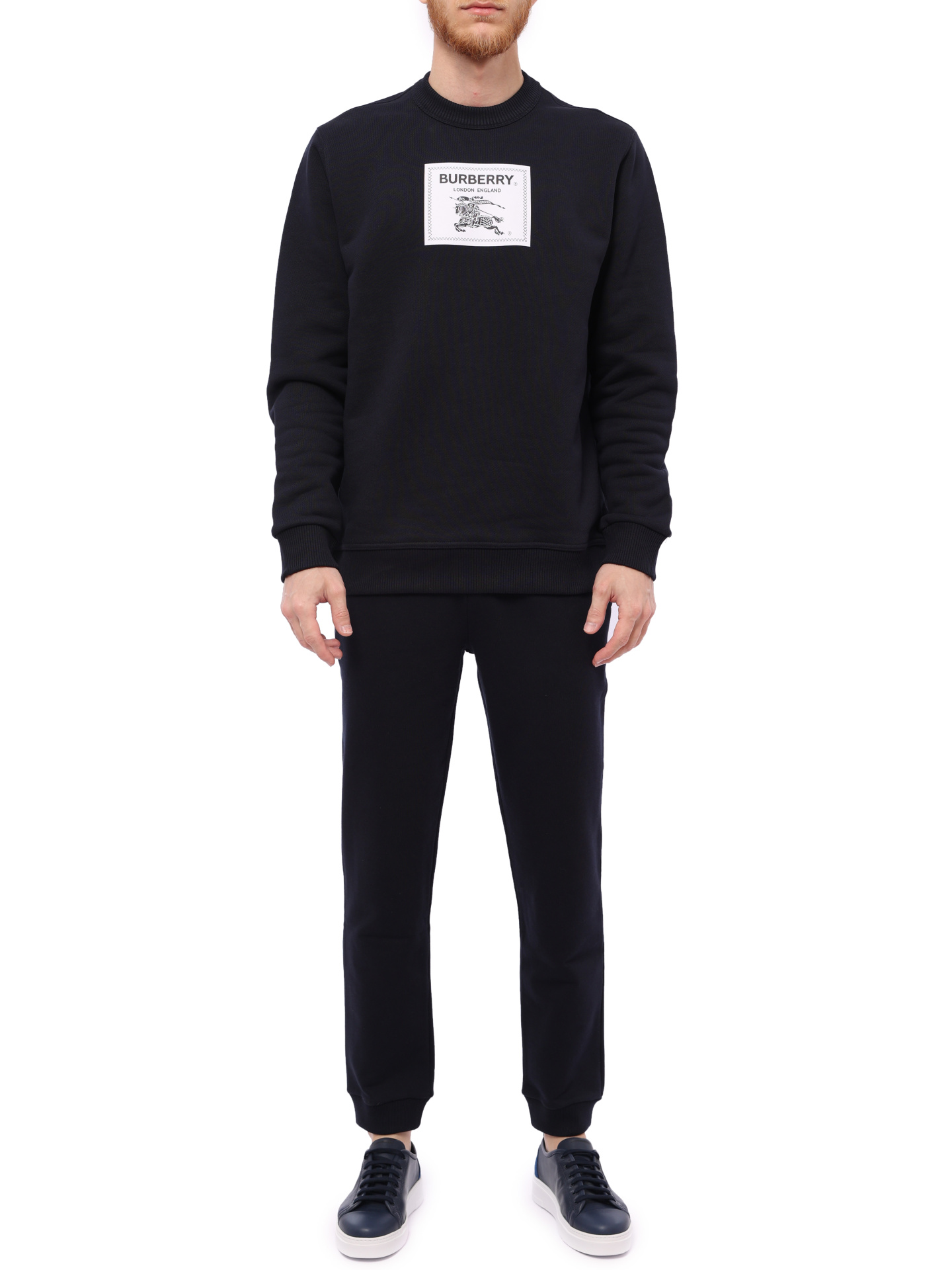 Брюки Burberry 8065478 B3590 черные мужские — купить в интернет-магазине Verdistore