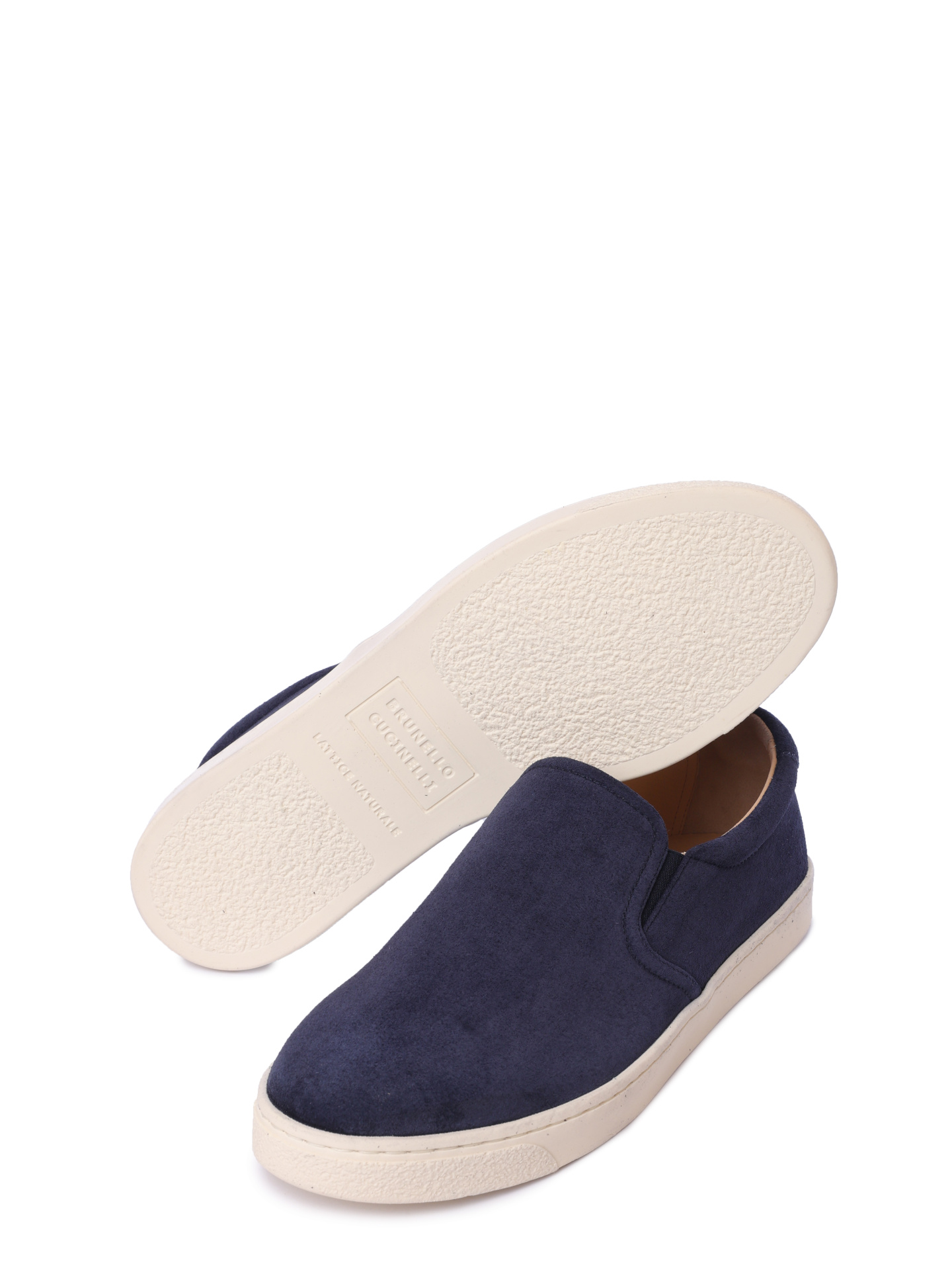 Слипоны Brunello Cucinelli MZUSILN332 C6757 замшевые мужские — купить в интернет-магазине Verdistore