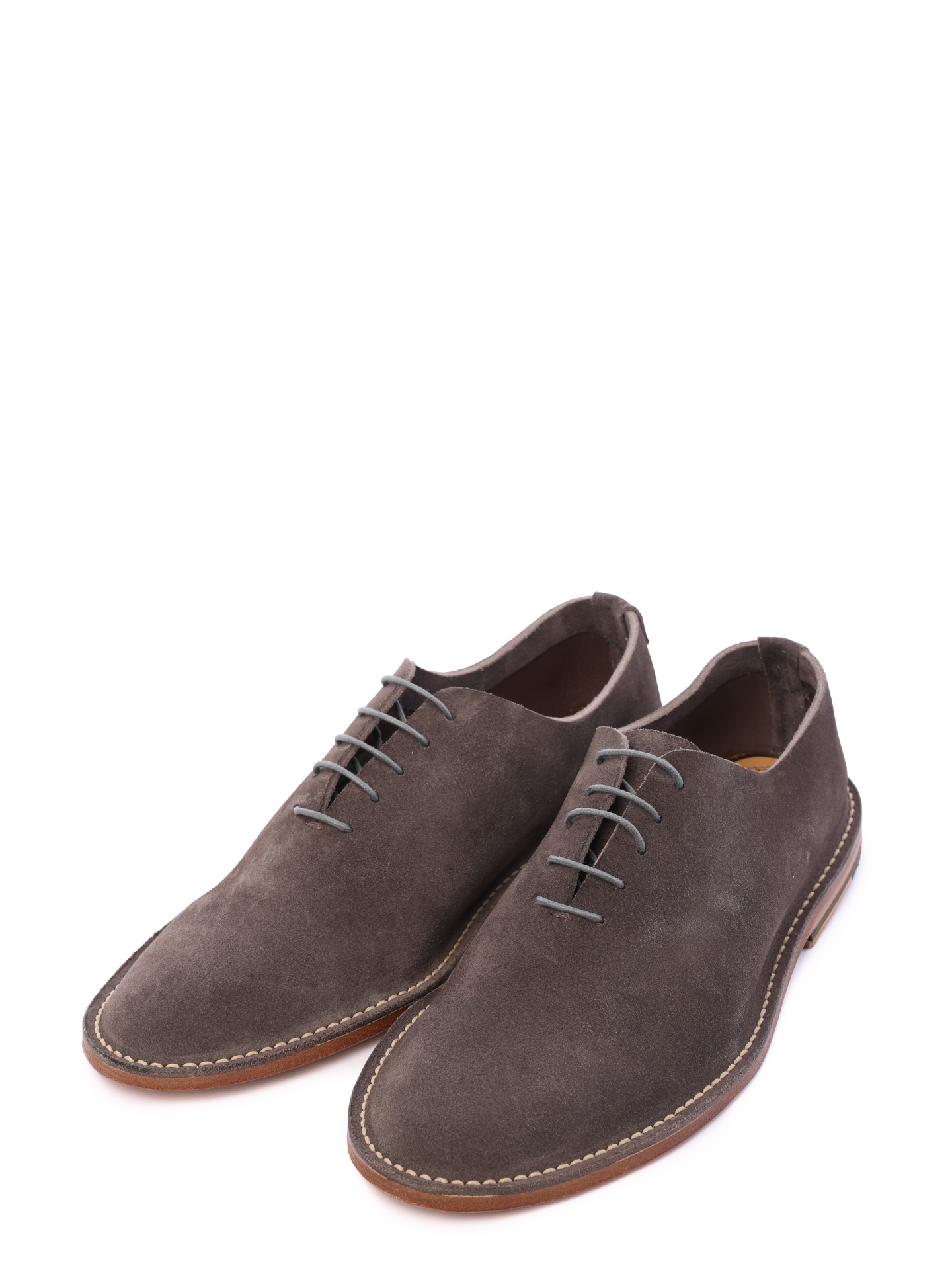 Оксфорды коричневые замшевые невысокие  — купить в интернет-магазине Verdistore