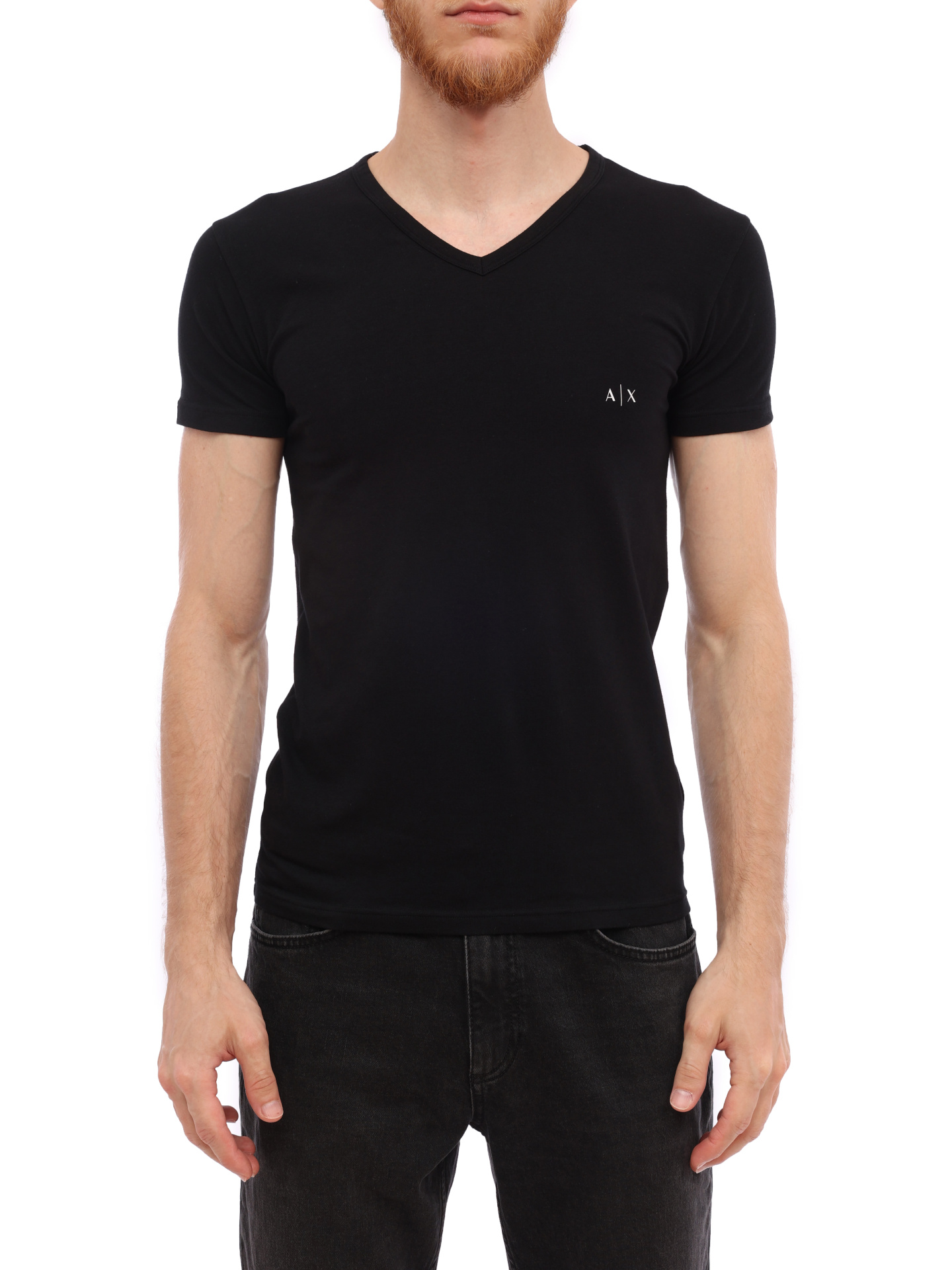 Комплект футболок Armani Exchange 956004 CC282 42520 хлопковый мужской с v-вырезом — купить в интернет-магазине Verdistore