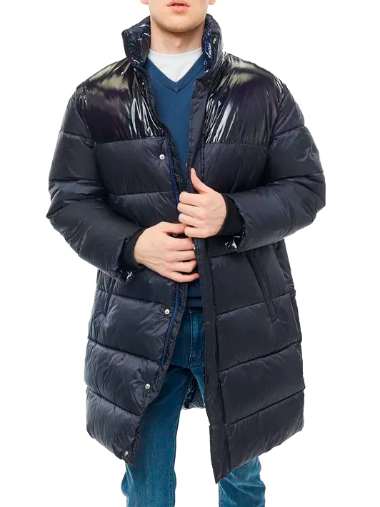 Пуховик Armani Exchange 6GZL13 1510 удлиненный мужской с воротом-стойкой — купить в интернет-магазине Verdistore