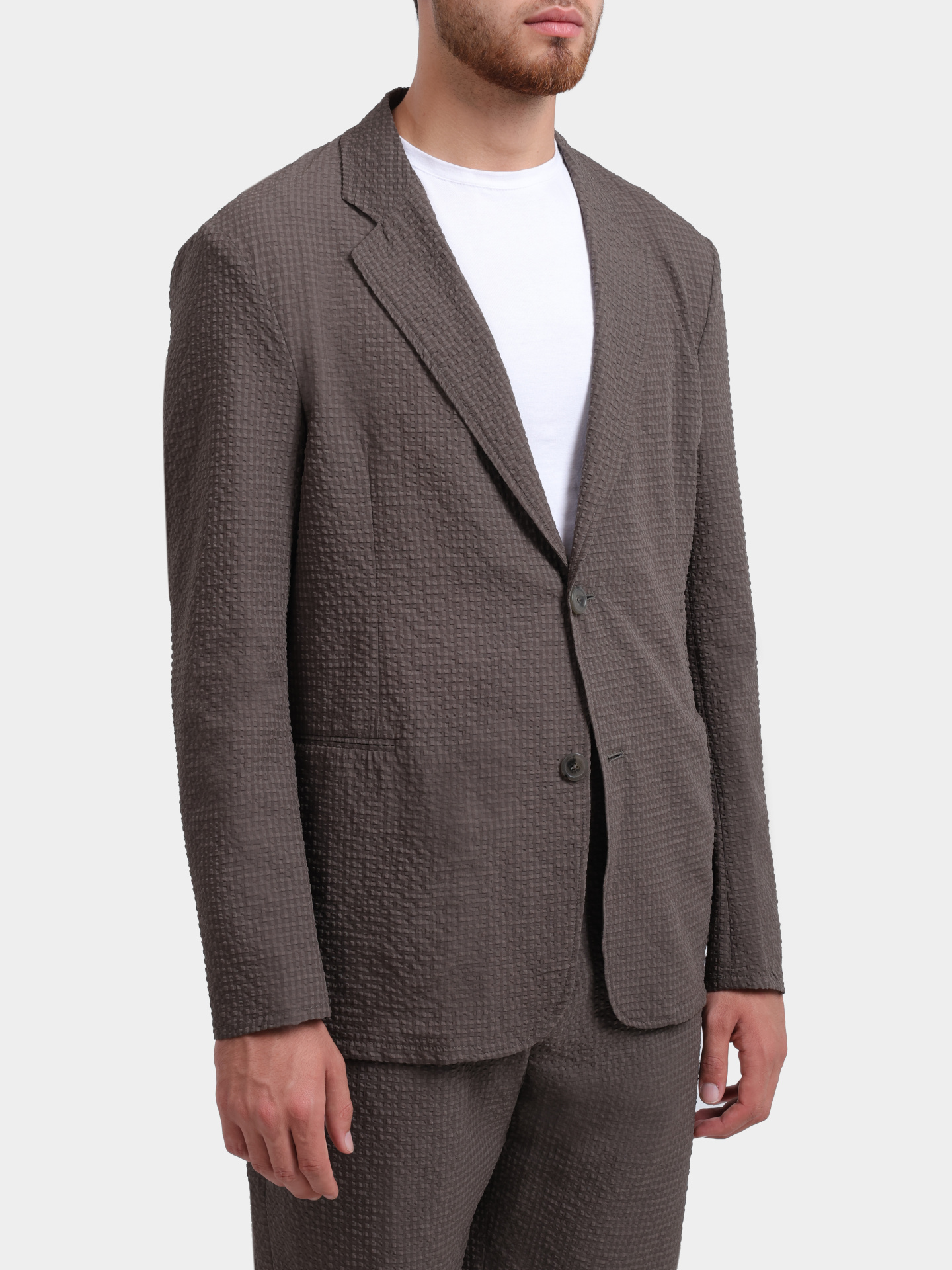 Пиджак Emporio Armani EM005801 TE20392 U6128 коричневый мужской  — купить в интернет-магазине Verdistore