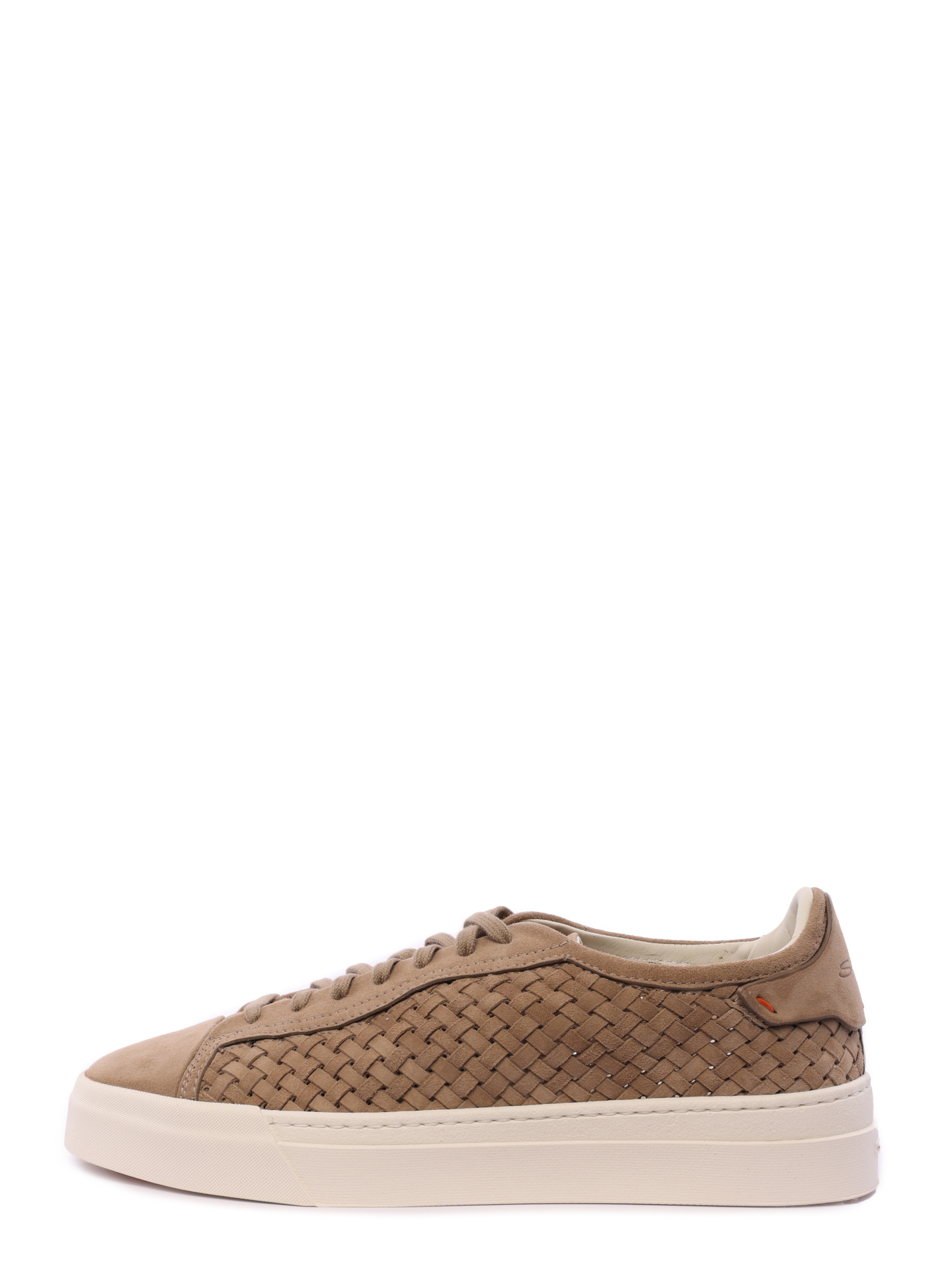 Кеды с плетеными боками бежевые на светлой подошве — купить в интернет-магазине Verdistore