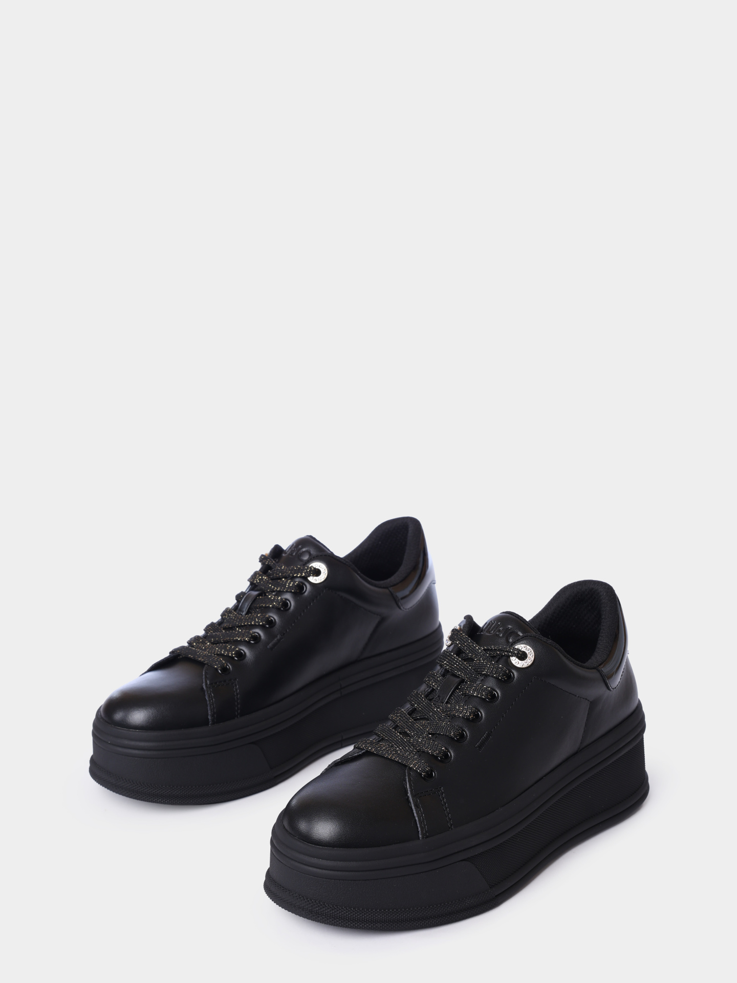 Кеды Liu-Jo BF5039PX53222222 черные женские из кожи — купить в интернет-магазине Verdistore