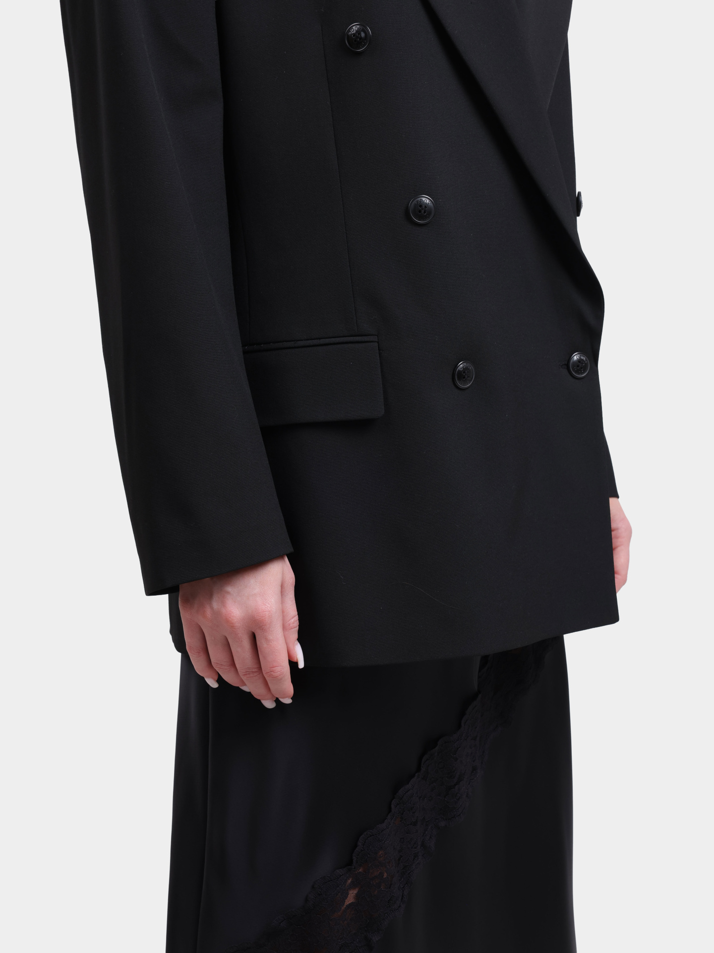 Жакет Hugo 50554018 001 двубортный женский с брошью  — купить в интернет-магазине Verdistore