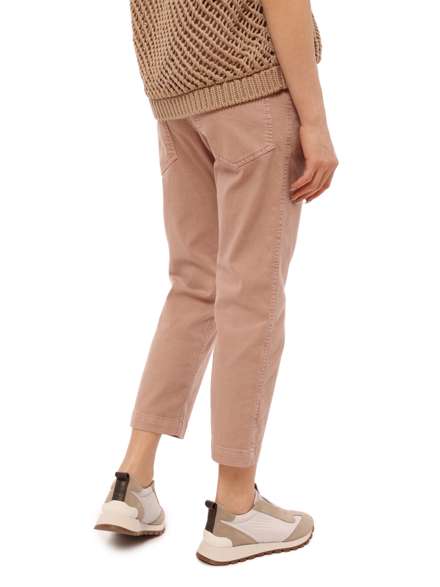 Джинсы Brunello Cucinelli MA080P5267 розовые женские — купить в интернет-магазине Verdistore