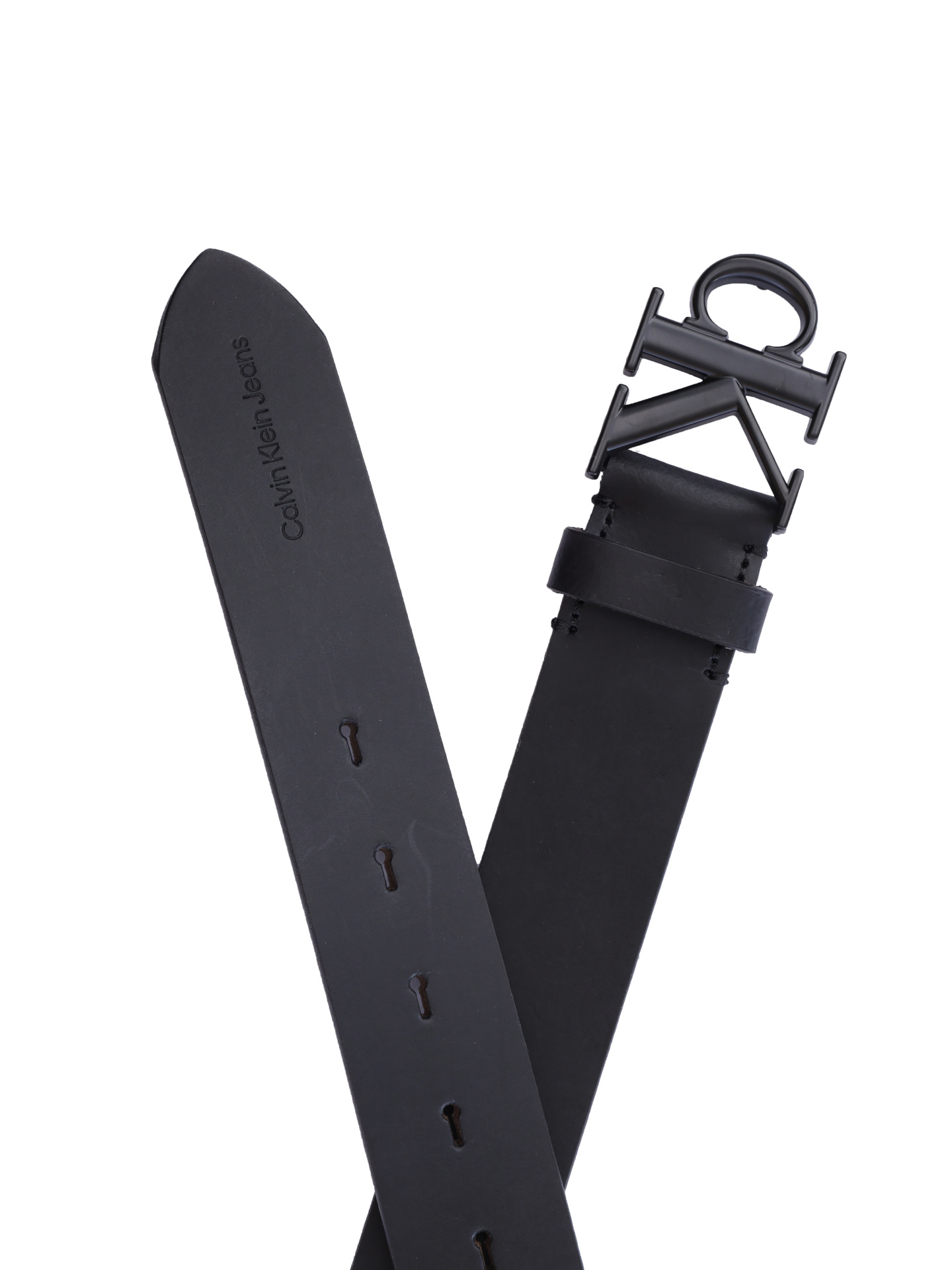 Ремень Calvin Klein Jeans K50K512068 BEH кожаный мужской с логотипом — купить в интернет-магазине Verdistore