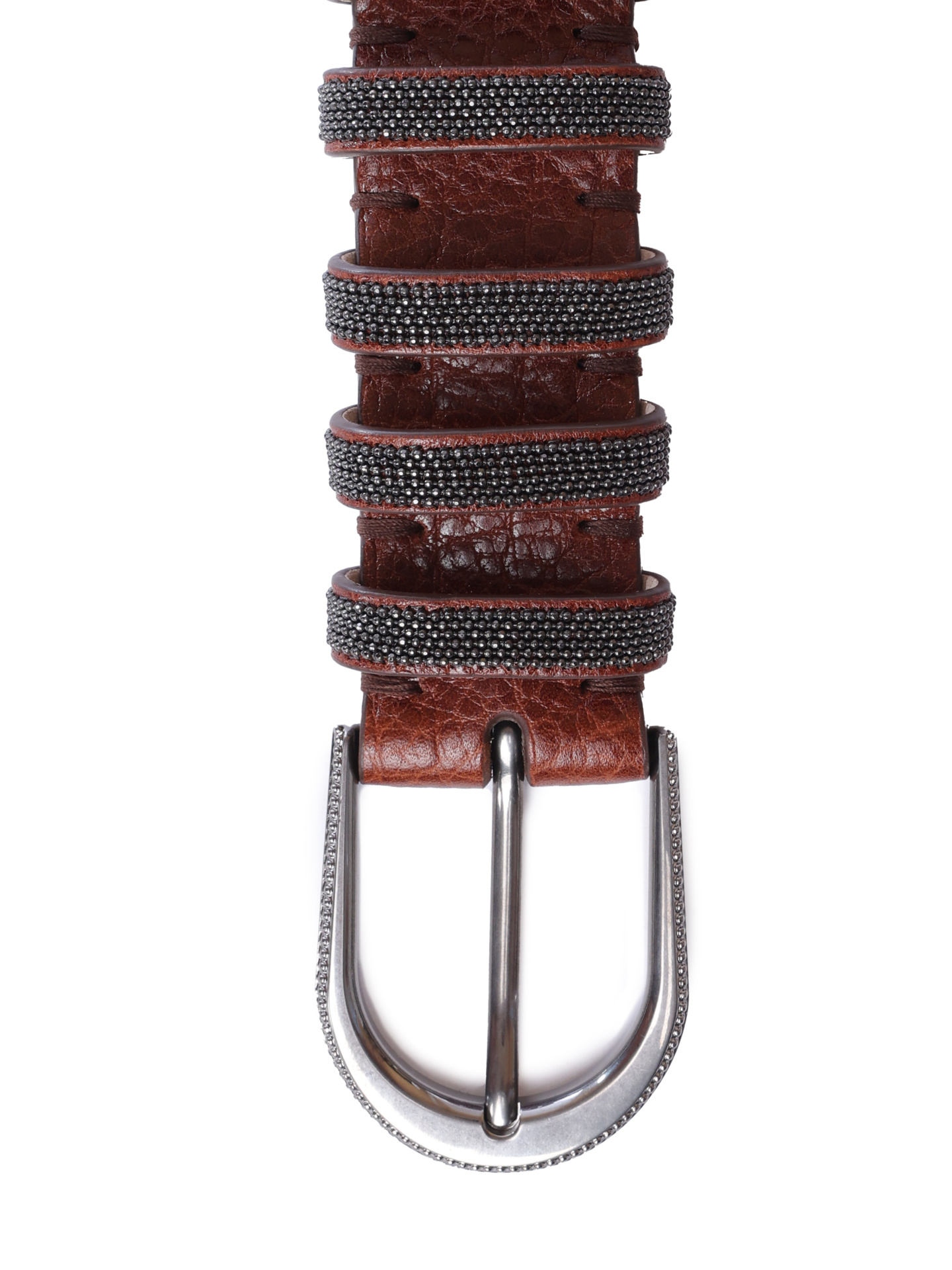 Ремень Brunello Cucinelli M0JUMC31Z C6651 кожаный женский — купить в интернет-магазине Verdistore