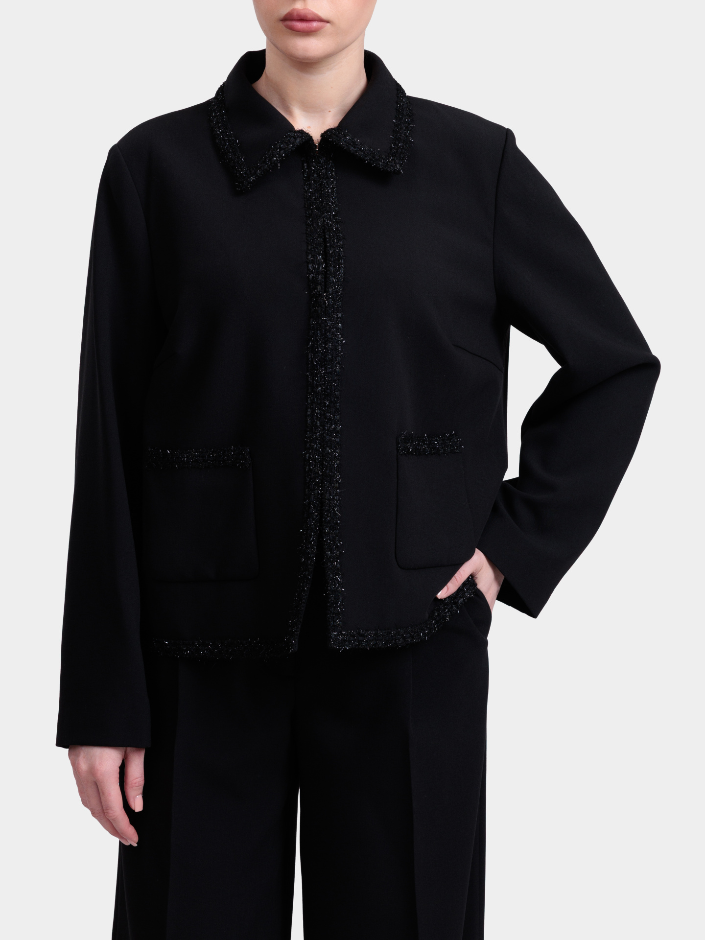 Жакет Joop! 261J58Jady 30100109 00001 черный женский с фактурной отделкой — купить в интернет-магазине Verdistore