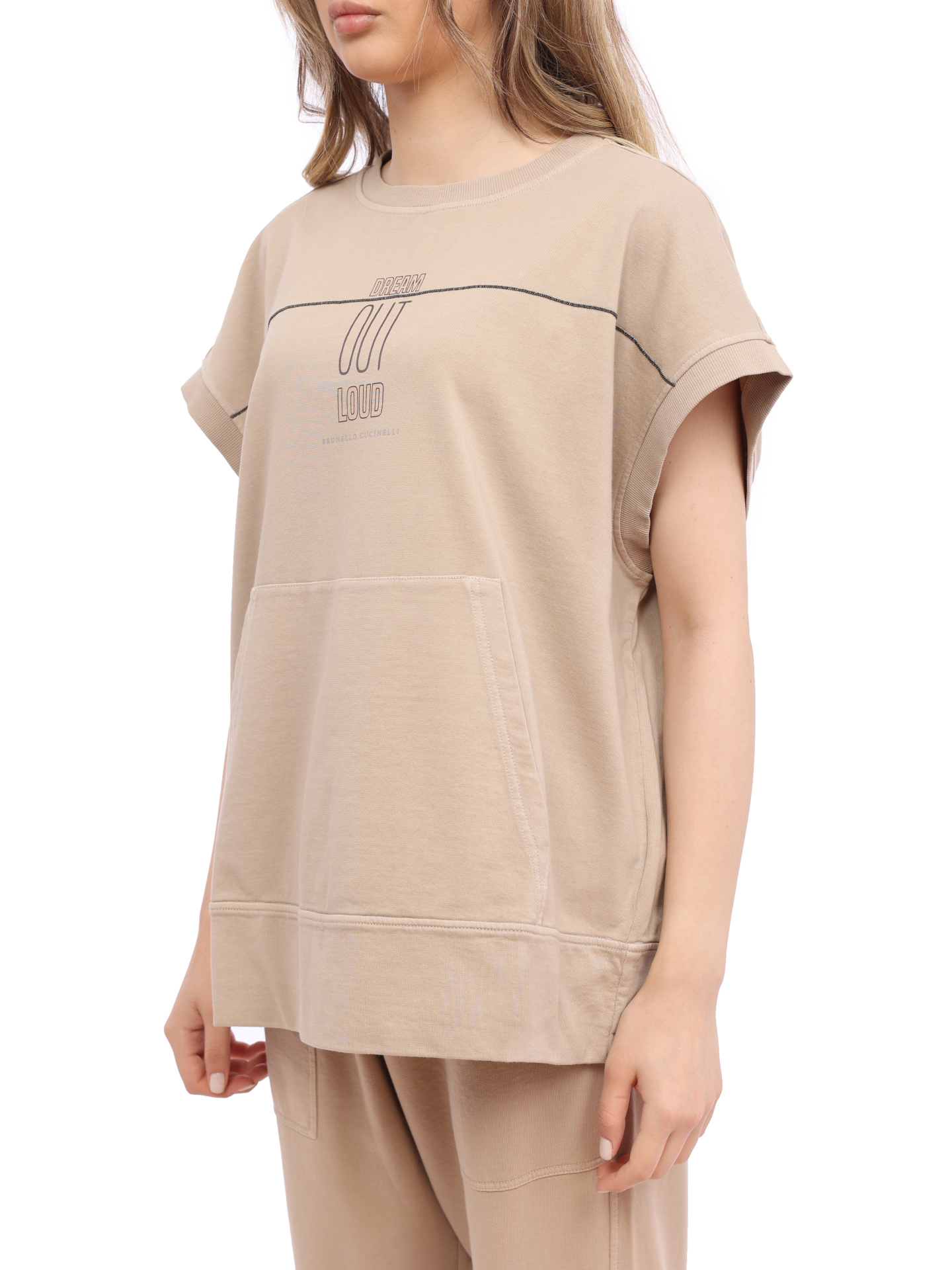 Свитшот Brunello Cucinelli MD869B1130 C8695 хлопковый женский — купить в интернет-магазине Verdistore