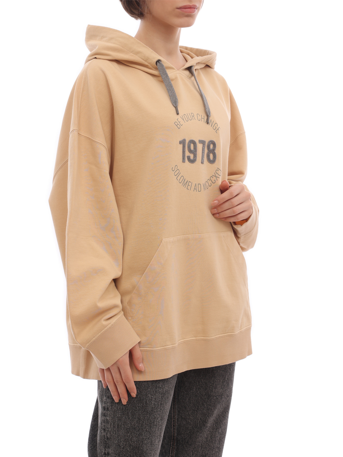 Толстовка Brunello Cucinelli MD869DD809 C8237 желтая женская — купить в интернет-магазине Verdistore