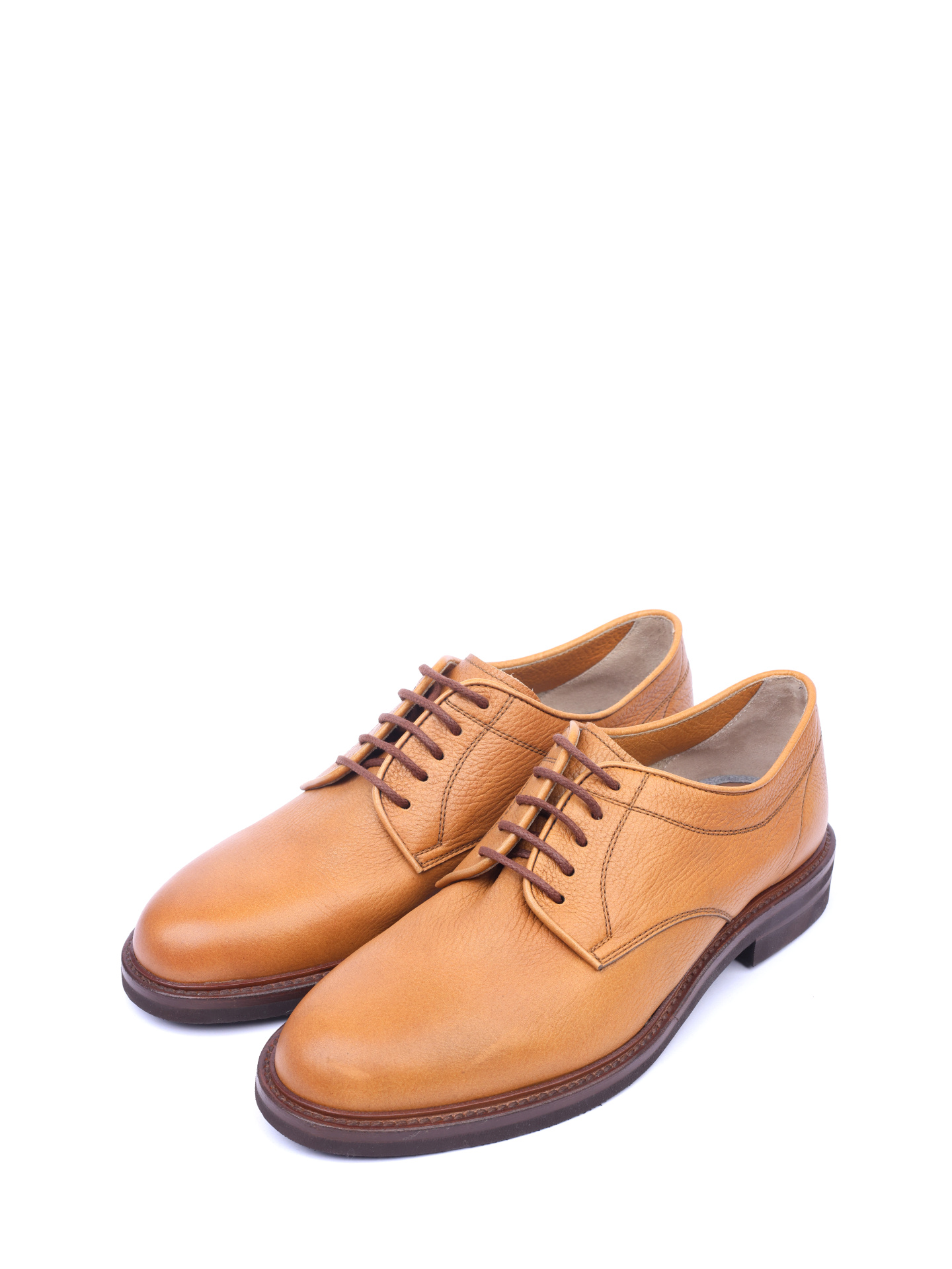 Дерби Brunello Cucinelli MZUBOXF938 кожаные мужские — купить в интернет-магазине Verdistore