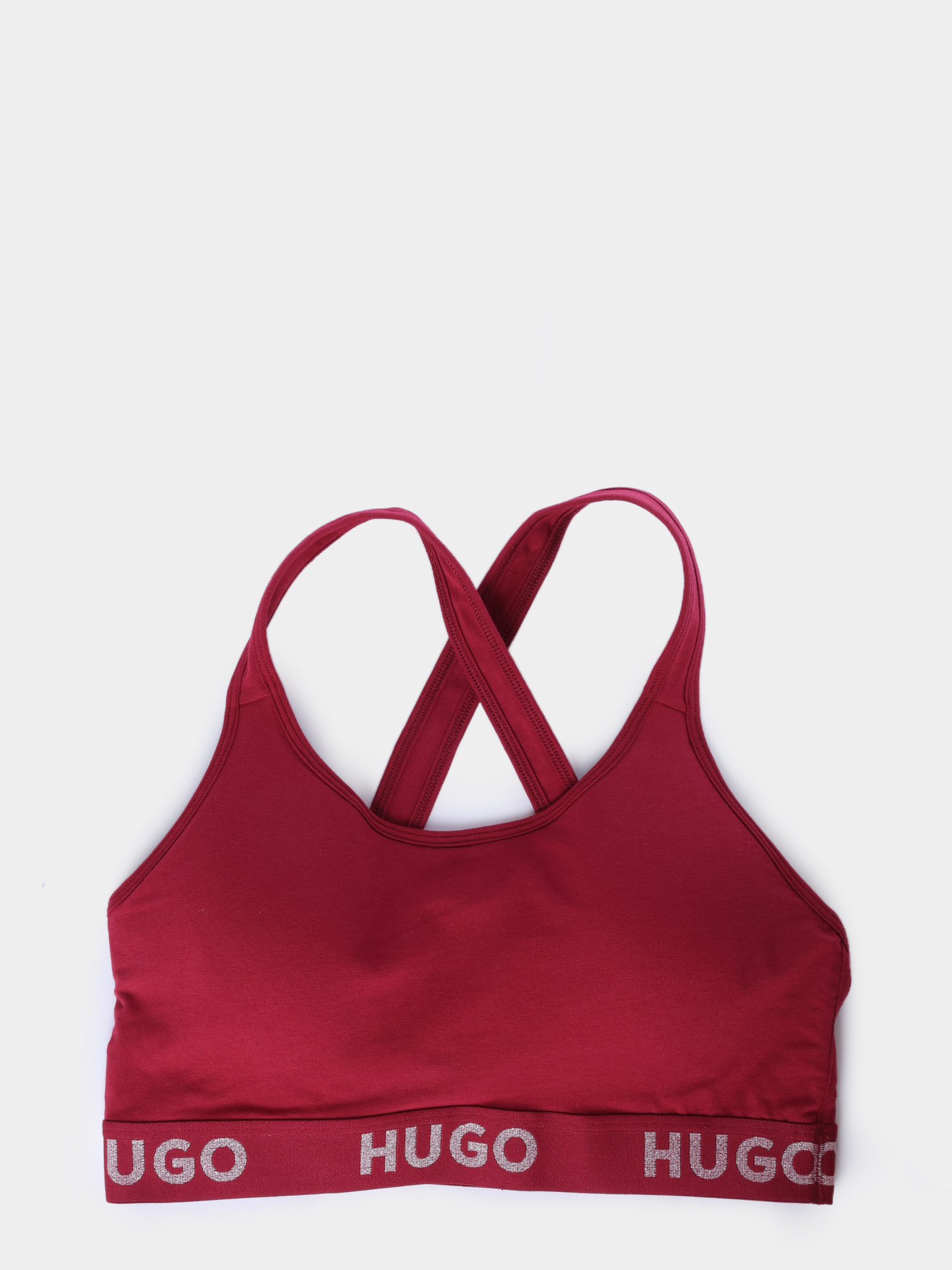 Топ Hugo BRALETTE PADDED SPOR 10241852 02 50480159 601 женский бордовый — купить в интернет-магазине Verdistore