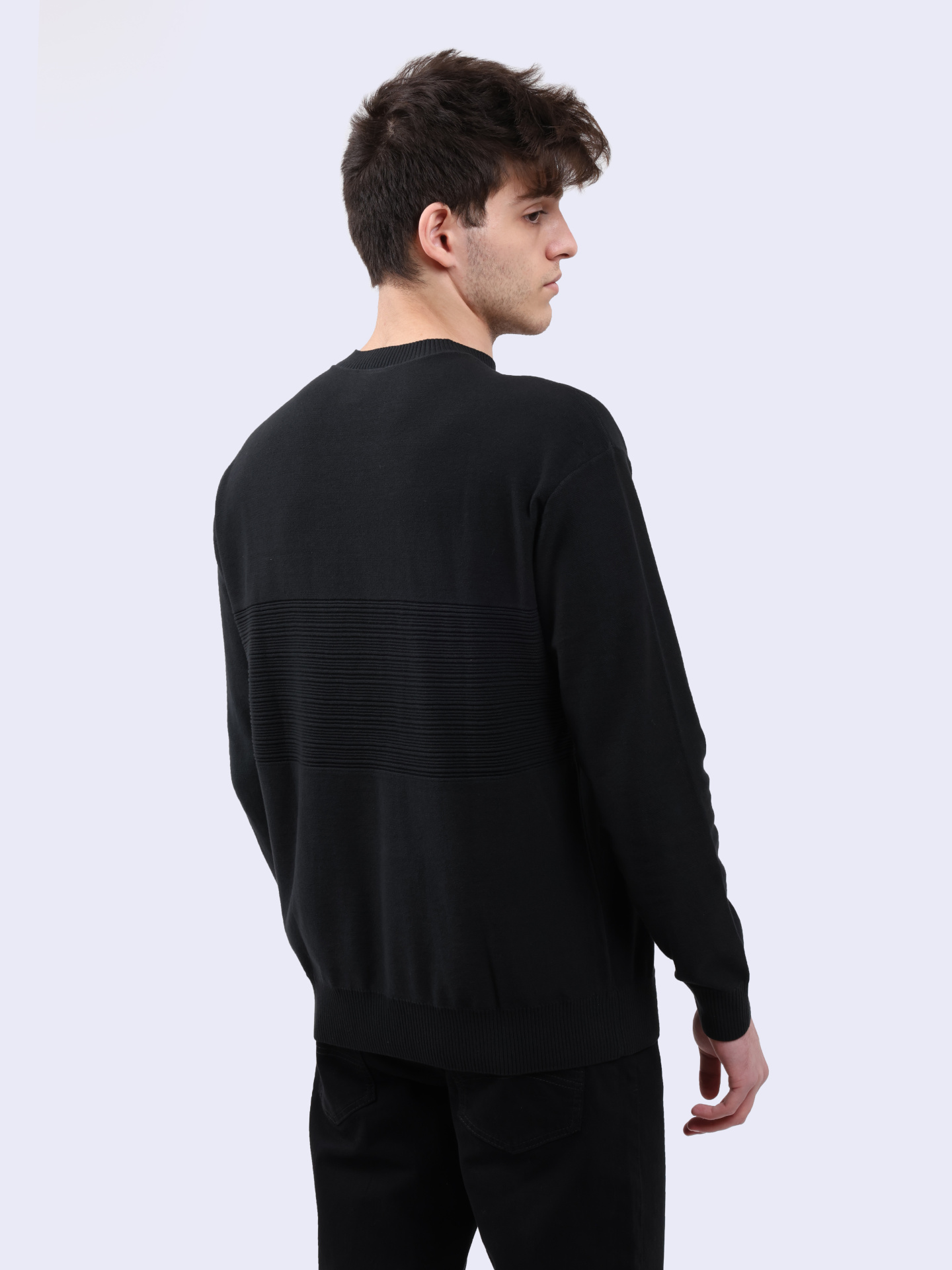 Свитер Armani Exchange 6DZM6J ZMQ7Z 1200 черный мужской из хлопка — купить в интернет-магазине Verdistore