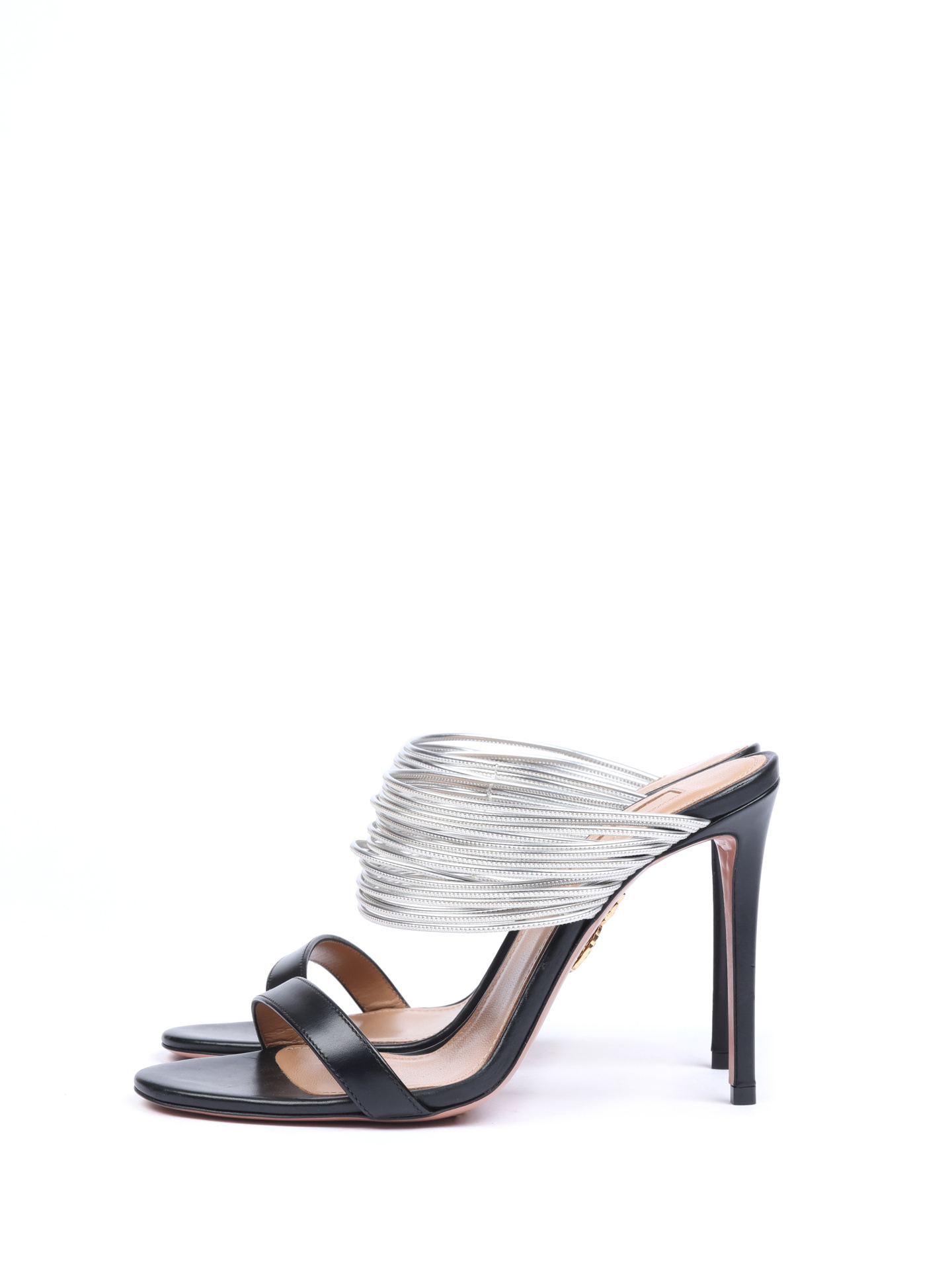 Босоножки Aquazzura RENHIGSO женские с серебристыми вставками — купить в интернет-магазине Verdistore