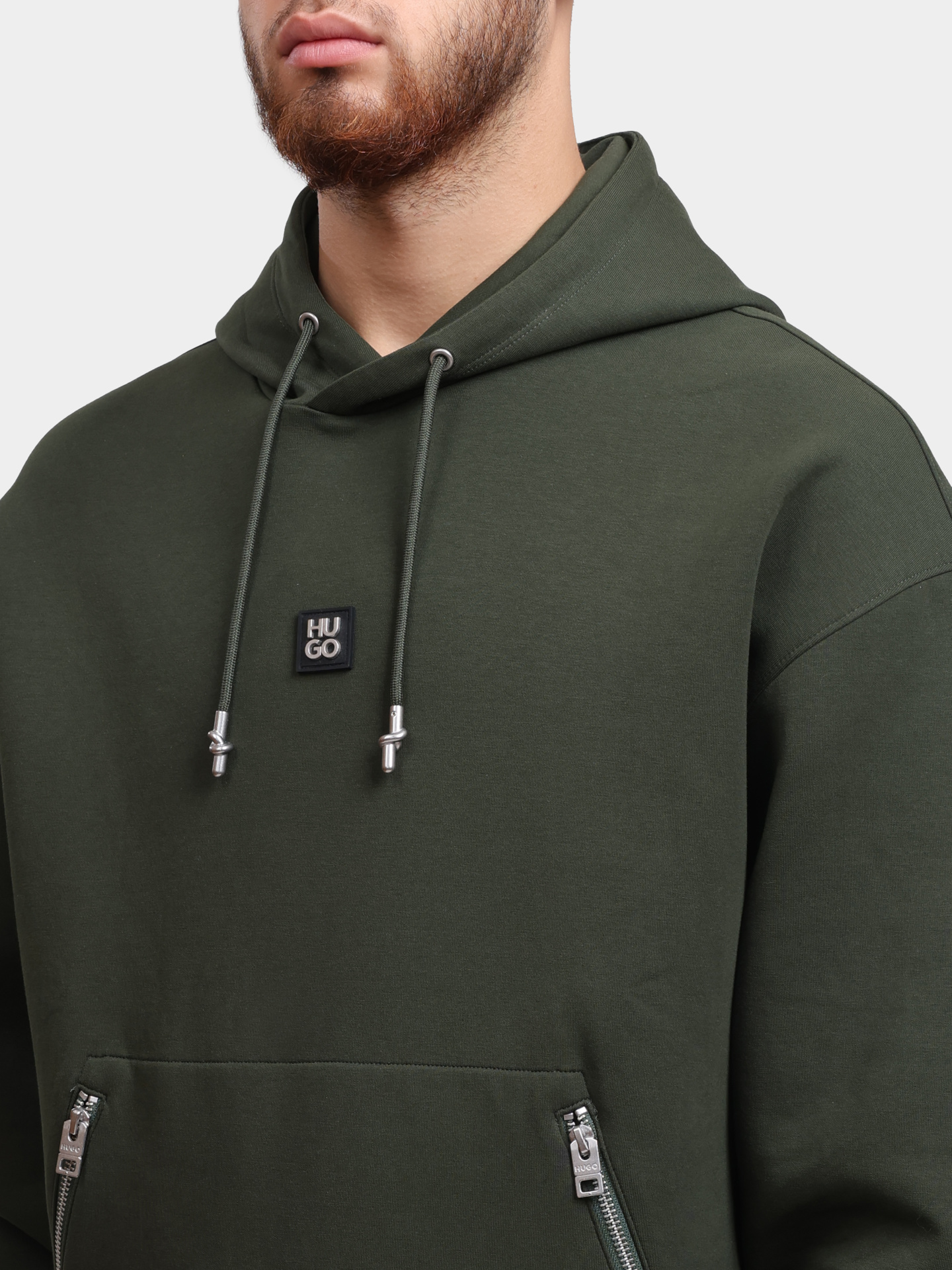 Худи Hugo 50542583 309 зеленое мужское — купить в интернет-магазине Verdistore