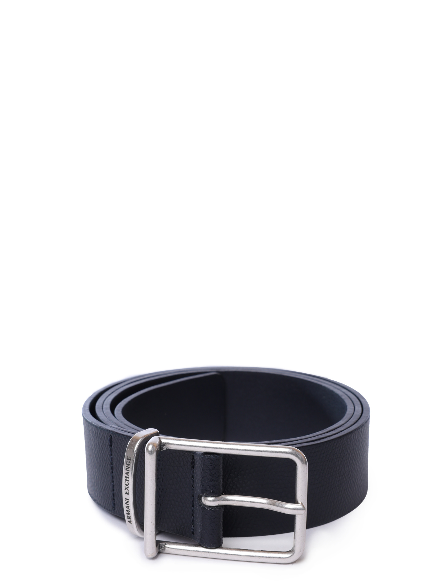 Ремень Armani Exchange XM000615 AF12714 UB101 темно-синий мужской из зернистой кожи — купить в интернет-магазине Verdistore