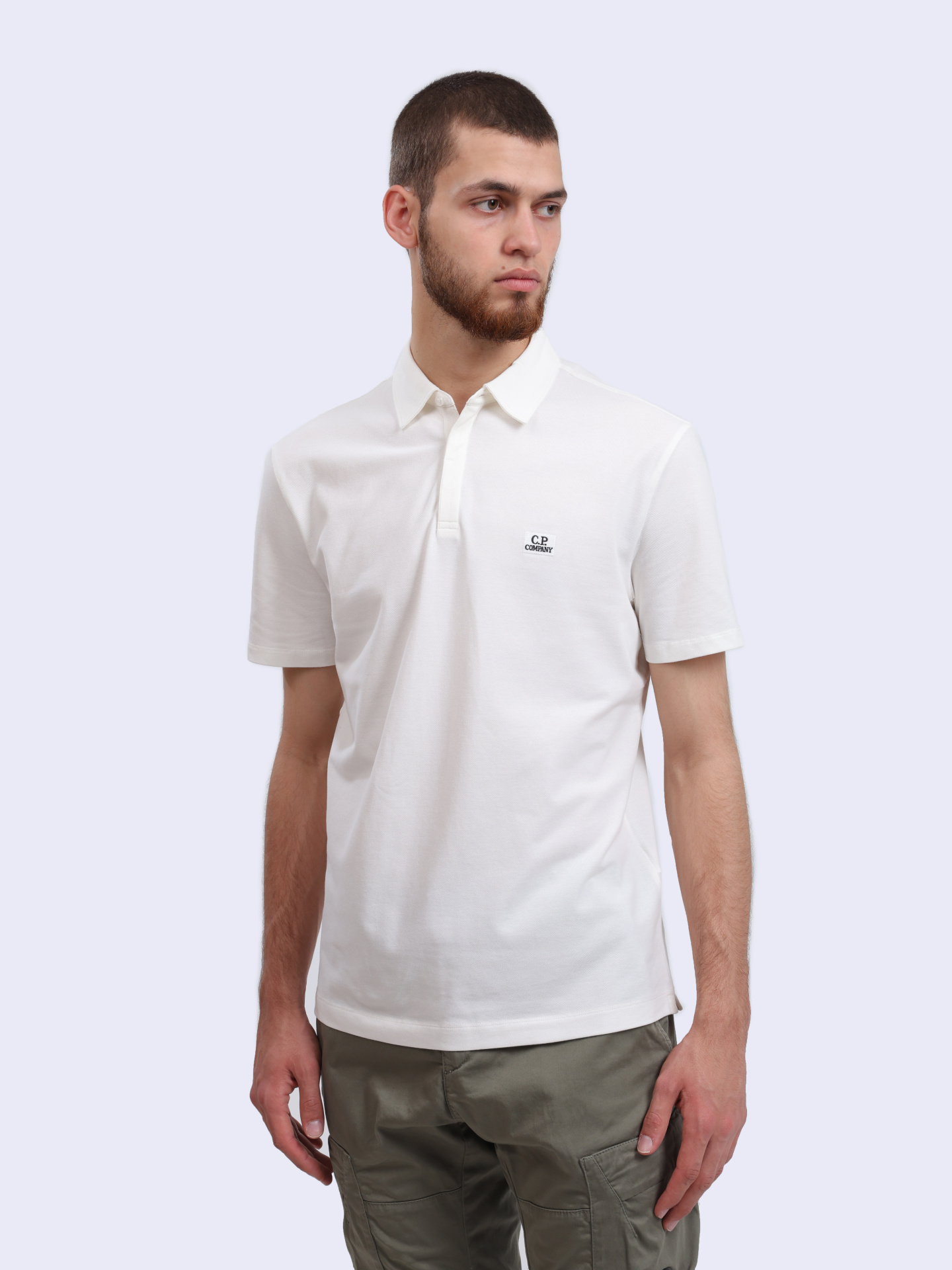 Поло C.P. Company 18CMPL165A005263W 103 белое мужское — купить в интернет-магазине Verdistore