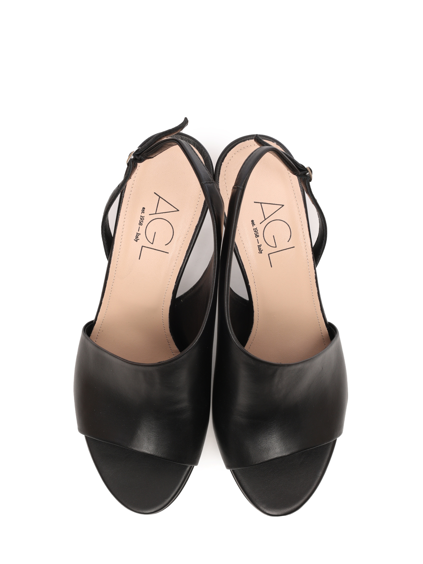 Босоножки AGL D675021PCKA076 1013 черные женские асимметричные — купить в интернет-магазине Verdistore