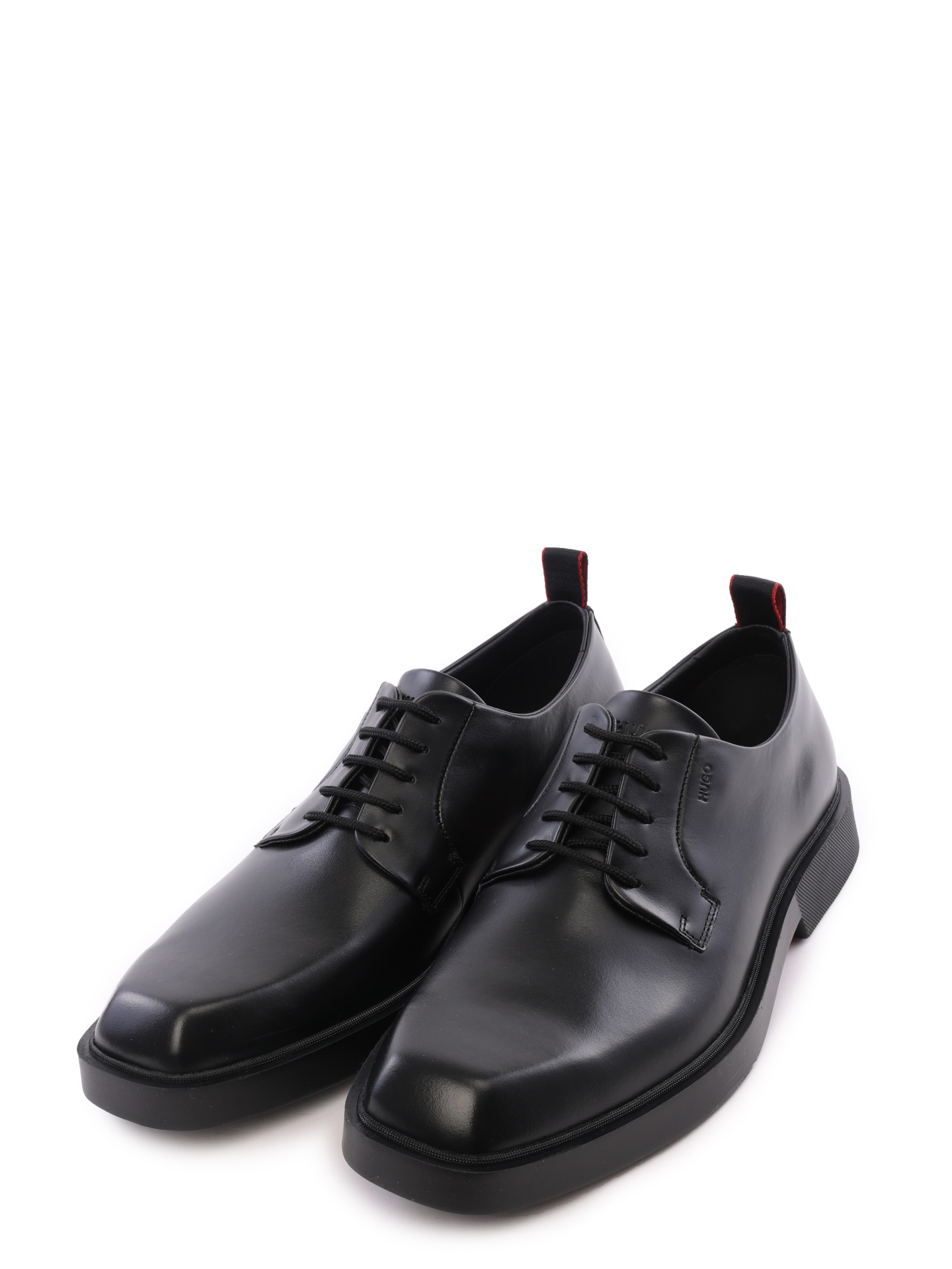 Дерби из гладкой черной матовой кожи — купить в интернет-магазине Verdistore