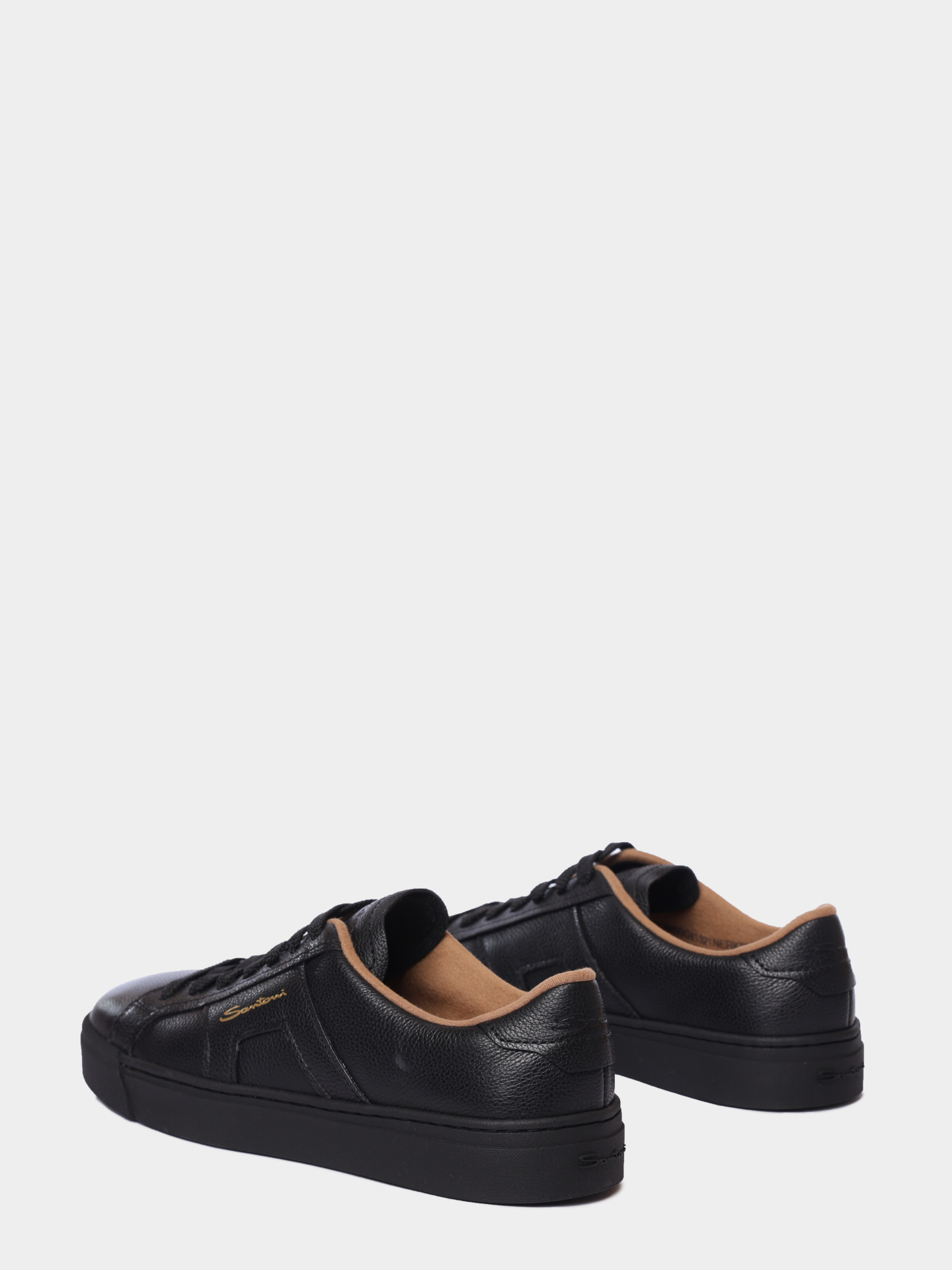 Кеды Santoni WBGG61321NERKDYIN01 кожаные женские — купить в интернет-магазине Verdistore