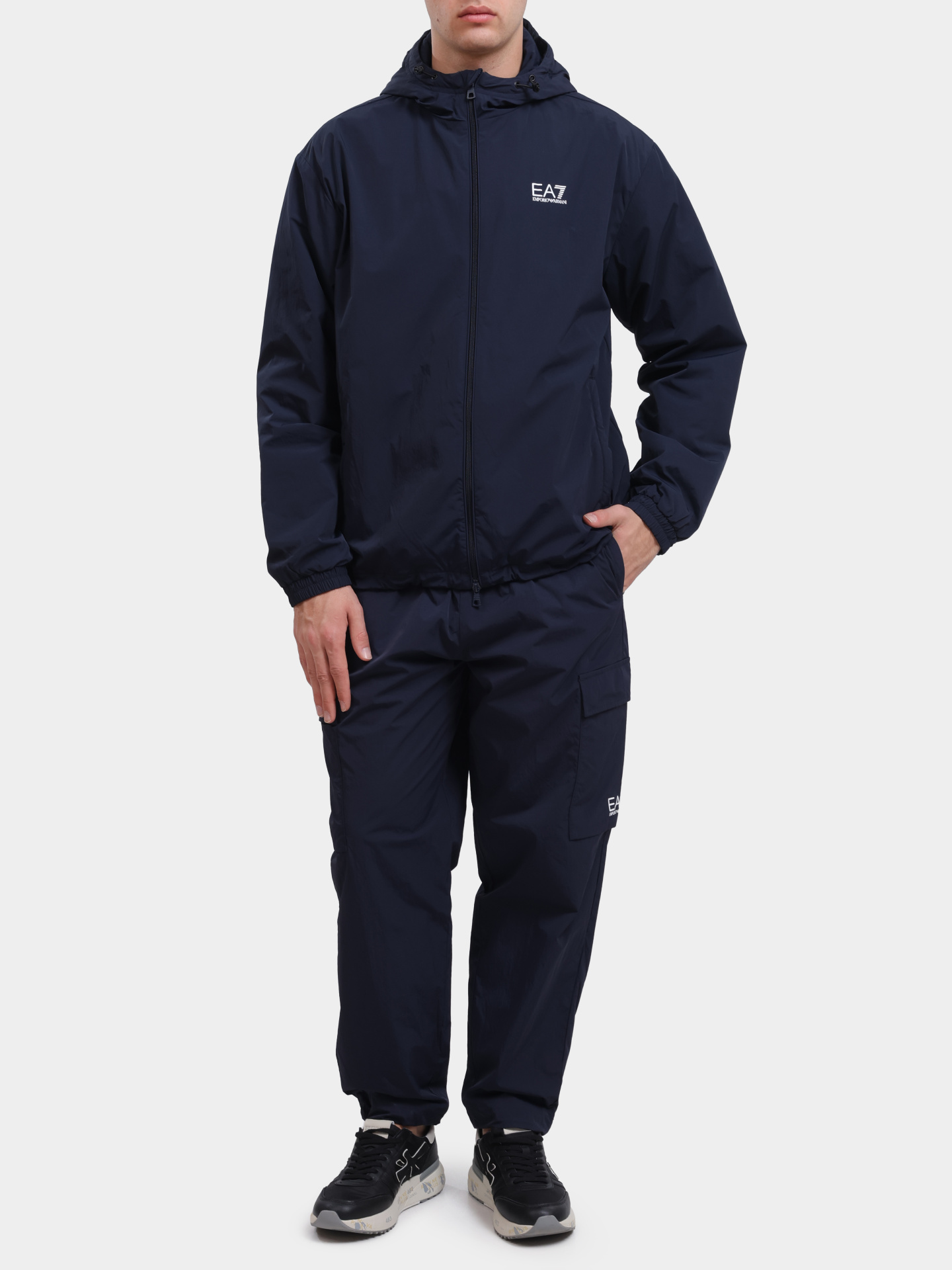 Мастерка EA7 7M000790 AF13190 UB102 синяя мужская — купить в интернет-магазине Verdistore