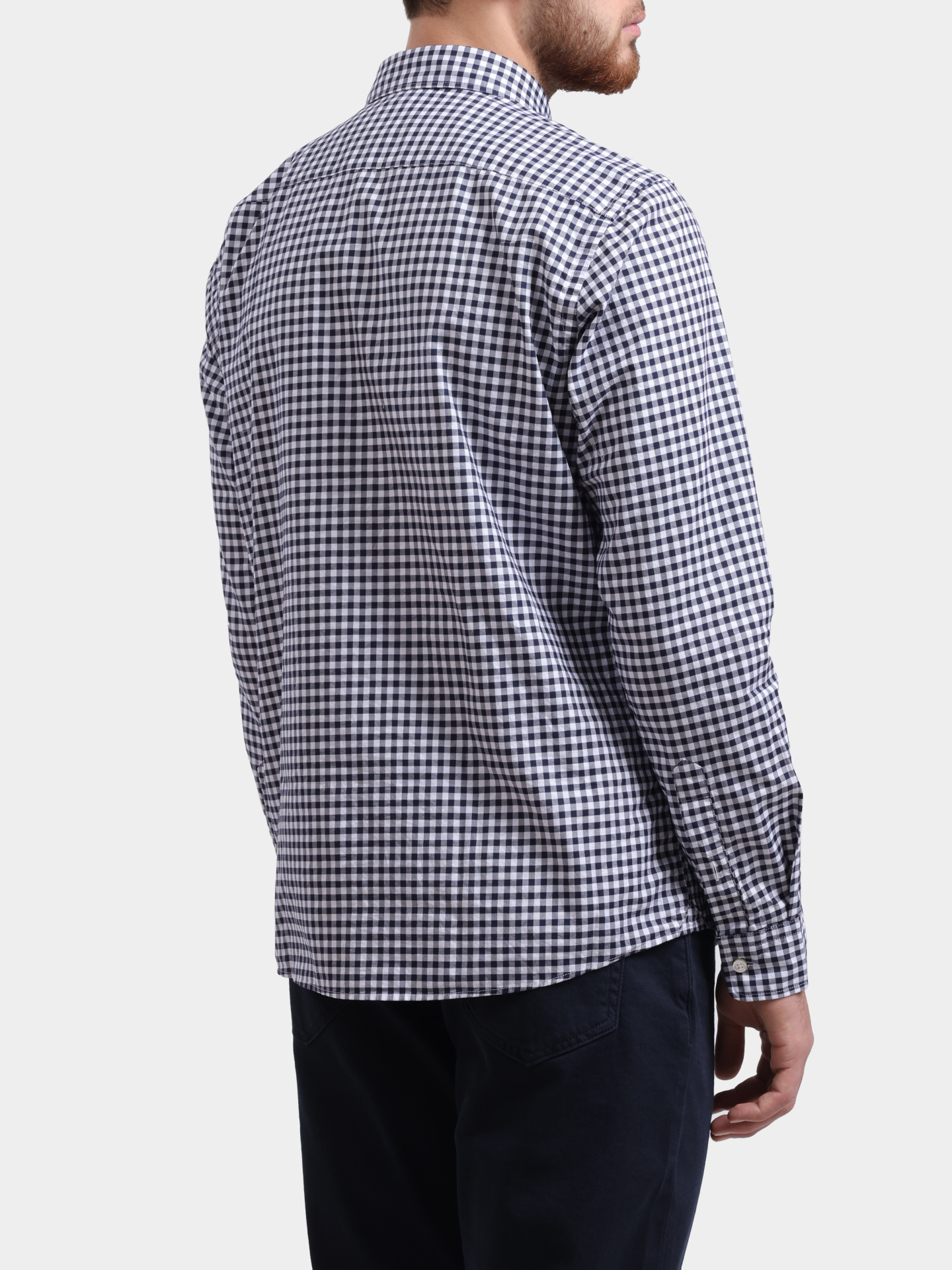 Рубашка BOSS Black 10279369 01 50561600 404 мужская с принтом в мелкую клетку  — купить в интернет-магазине Verdistore