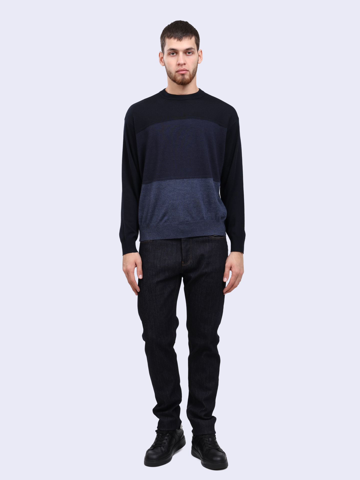 Джемпер Emporio Armani 6D1MXM 1MKBZ F915 шерстяной мужской — купить в интернет-магазине Verdistore