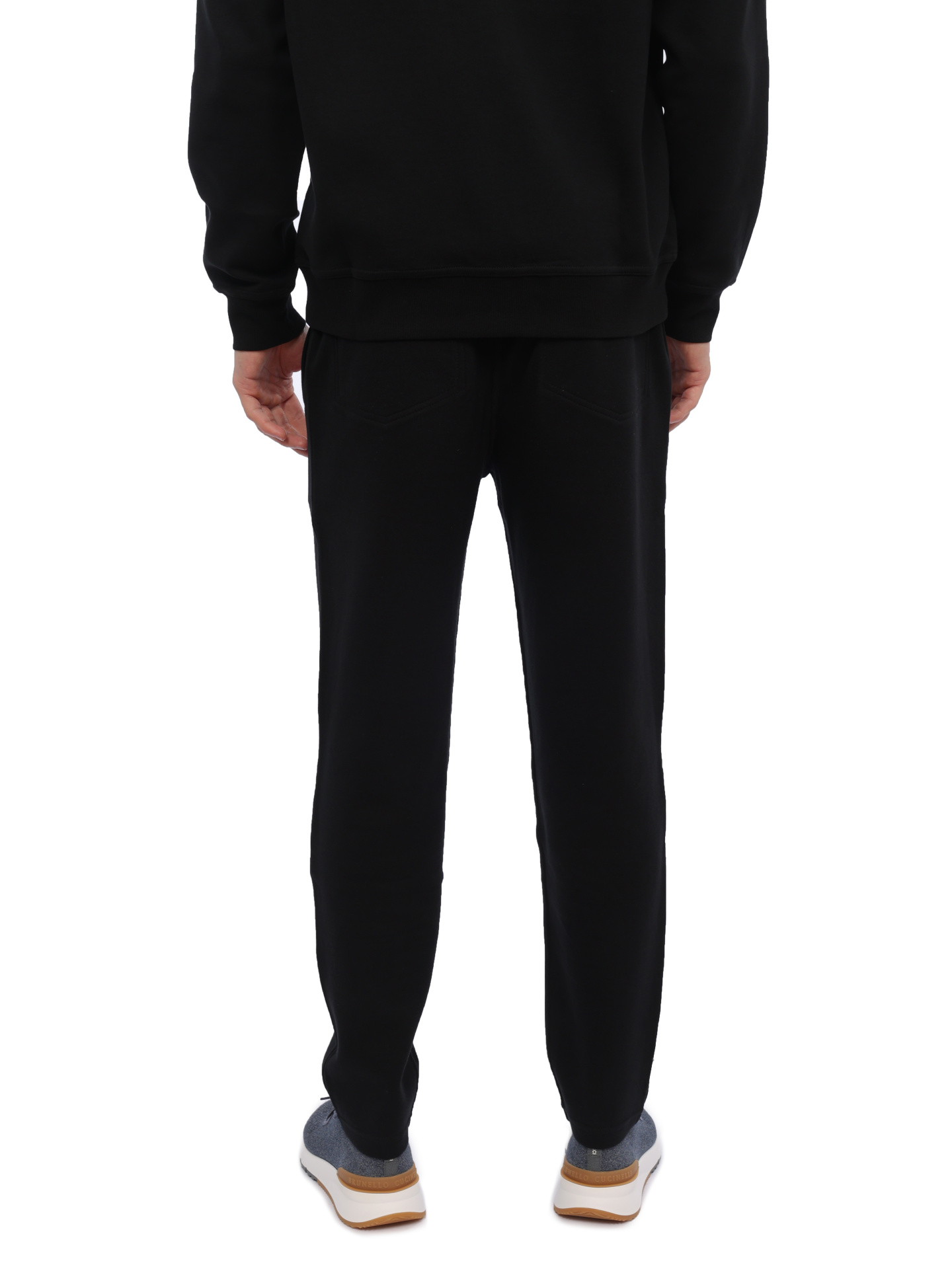 Брюки Brunello Cucinelli M0T353243G C101 черные мужские из хлопка — купить в интернет-магазине Verdistore