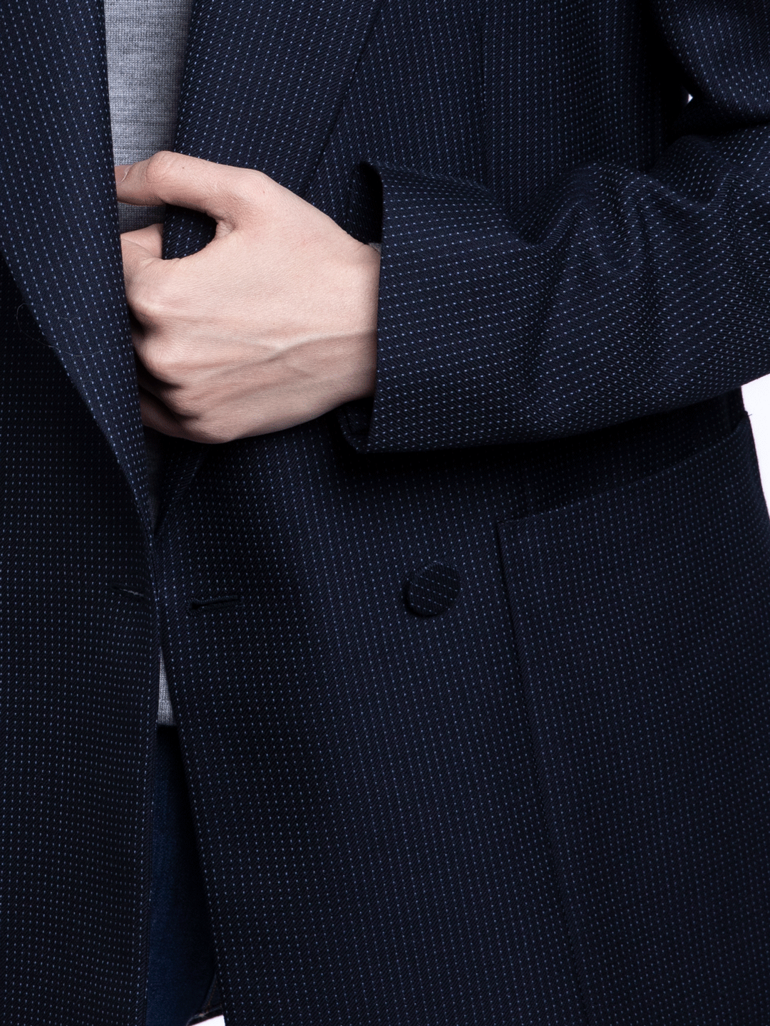 Жакет Burberry 8001321 темно-синий женский шерстяной — купить в интернет-магазине Verdistore