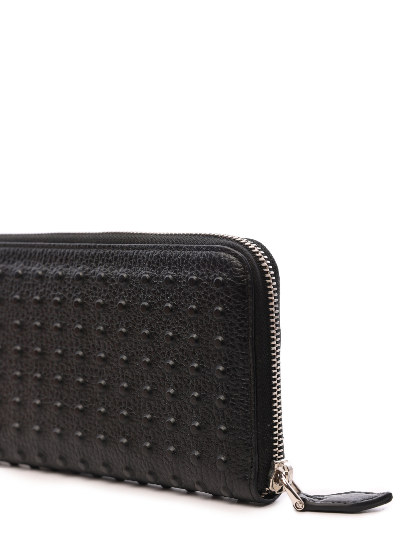 Портмоне черное кожаное поверхность с зернью — купить в интернет-магазине Verdistore