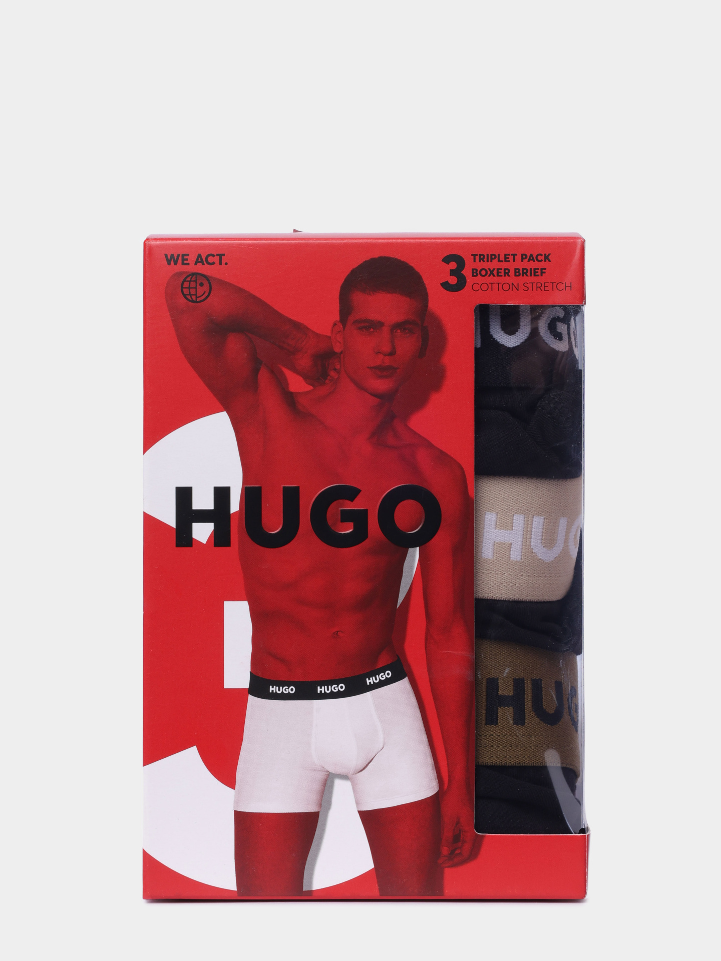 Трусы комплект Hugo 50532613 987 хлопковые мужские — купить в интернет-магазине Verdistore