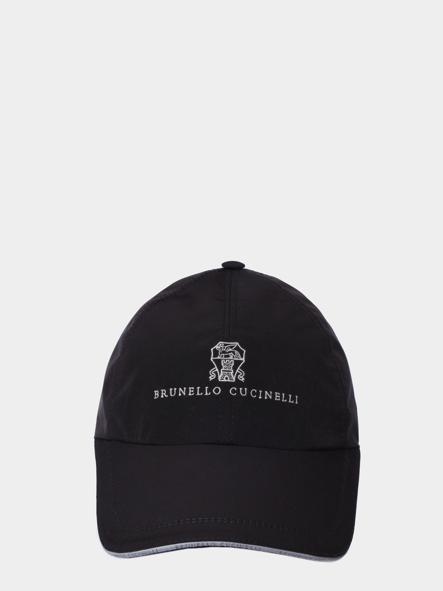 Бейсболка Brunello Cucinelli MM4799859 CVZ25 с вышивкой черная мужская — купить в интернет-магазине Verdistore