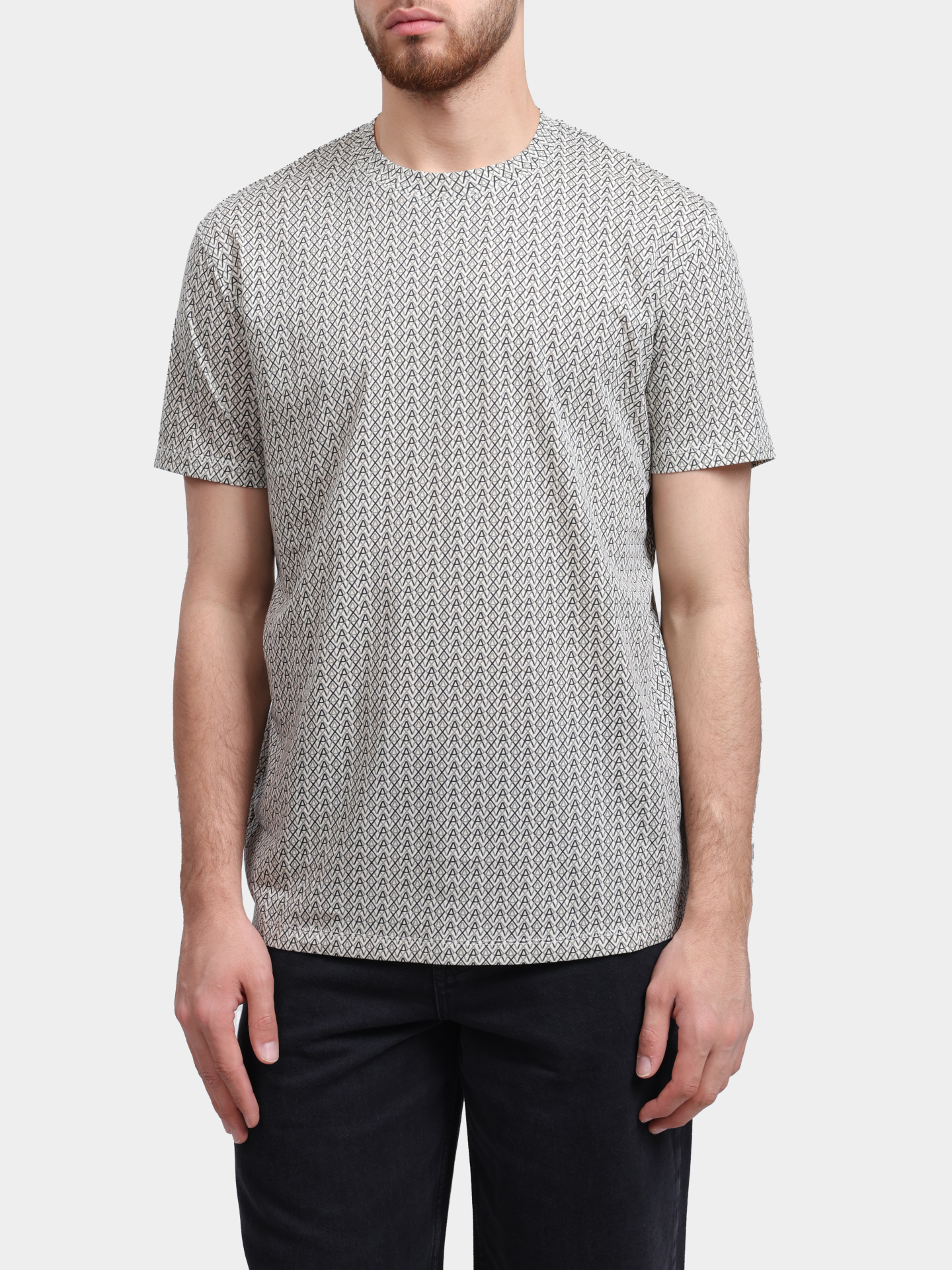 Футболка Armani Exchange XM001798 AF10356 F0143 хлопковая мужская с принтом — купить в интернет-магазине Verdistore