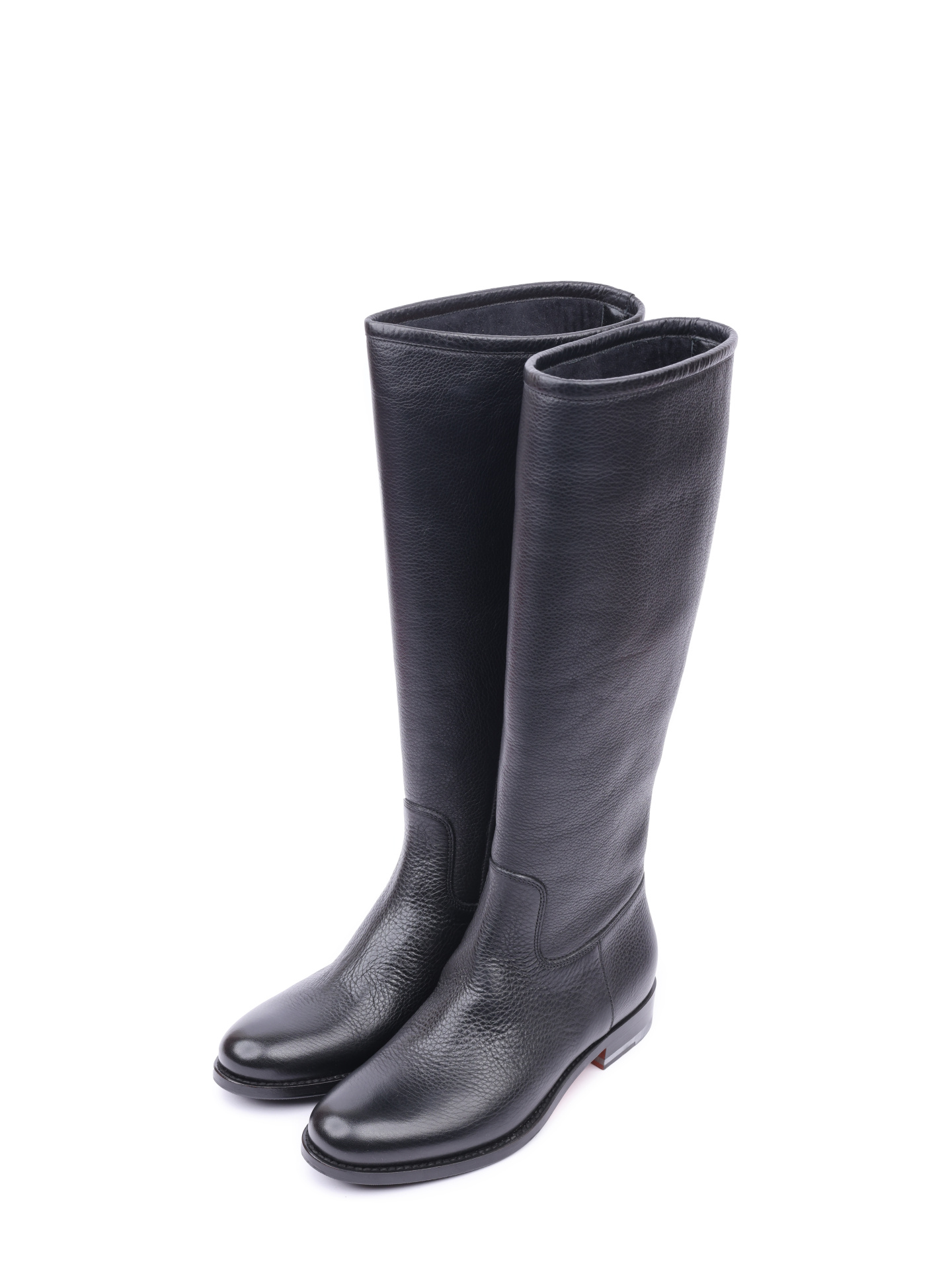 Сапоги Santoni WCHC54303BJ2SIDLN01 женские черные на каблуке  — купить в интернет-магазине Verdistore