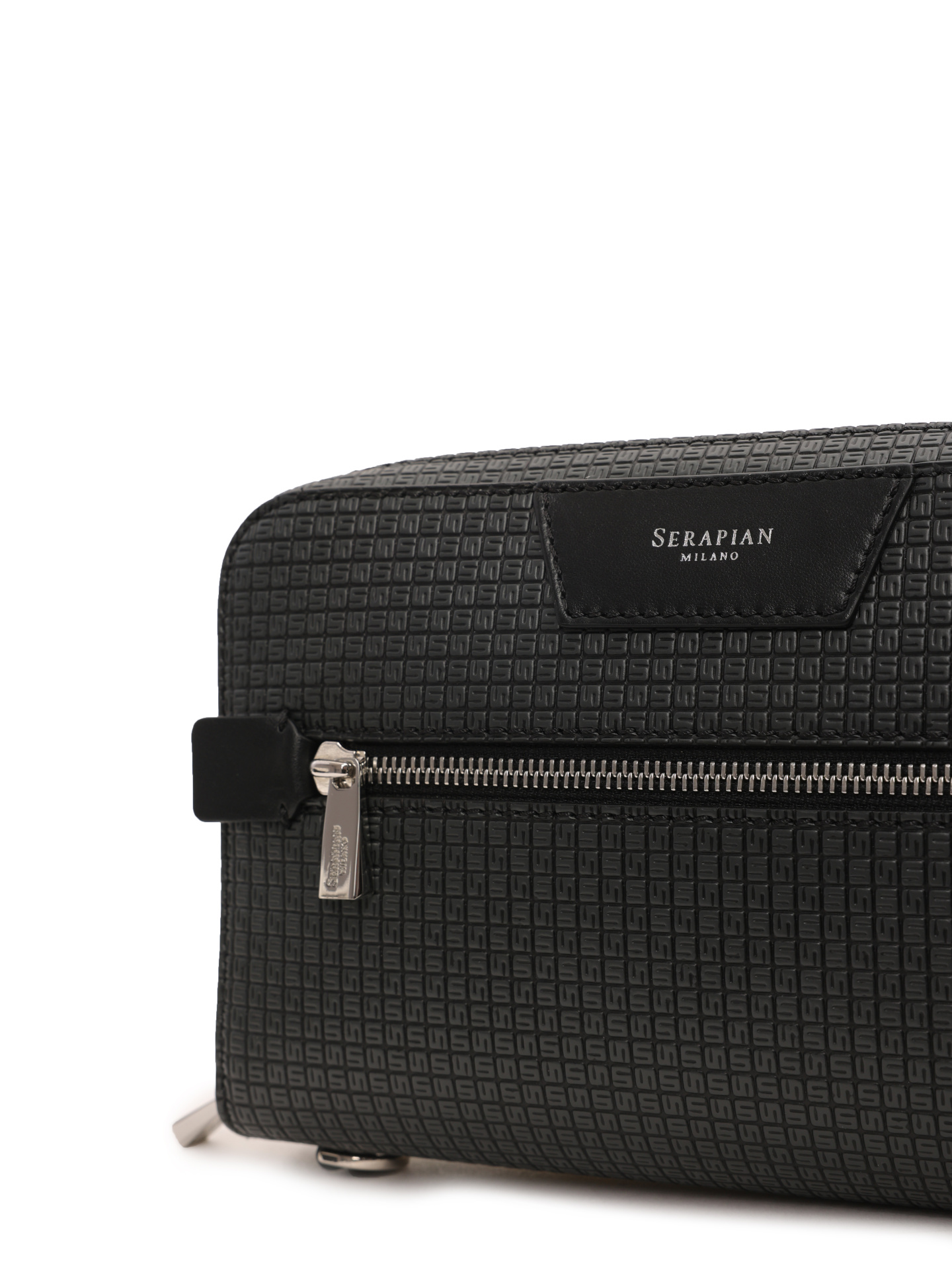 Клатч кожаный с серебряной фурнитурой и карманами — купить в интернет-магазине Verdistore