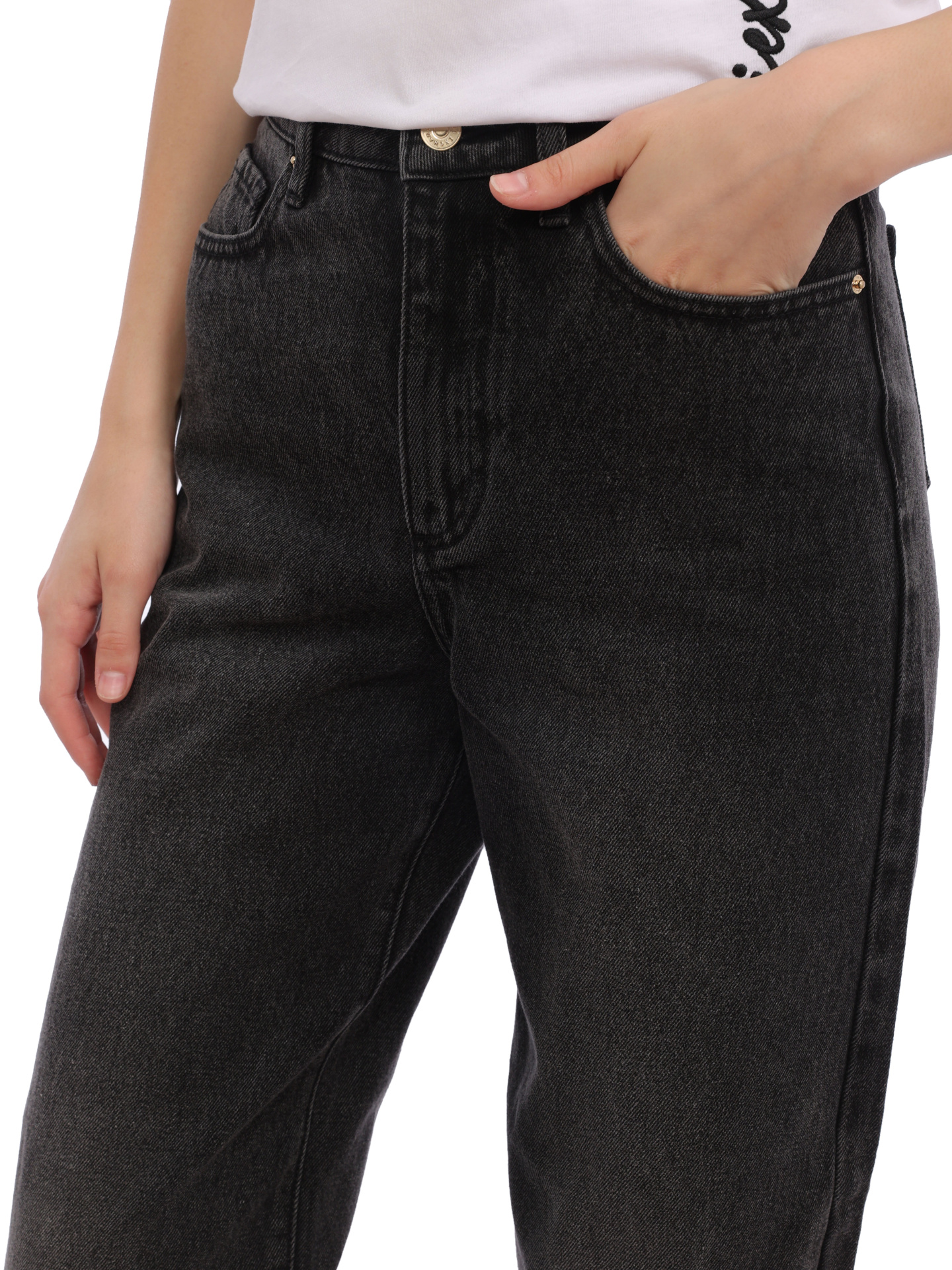 Джинсы Armani Exchange 6RYJ38 Y11AZ 0204 черные женские — купить в интернет-магазине Verdistore